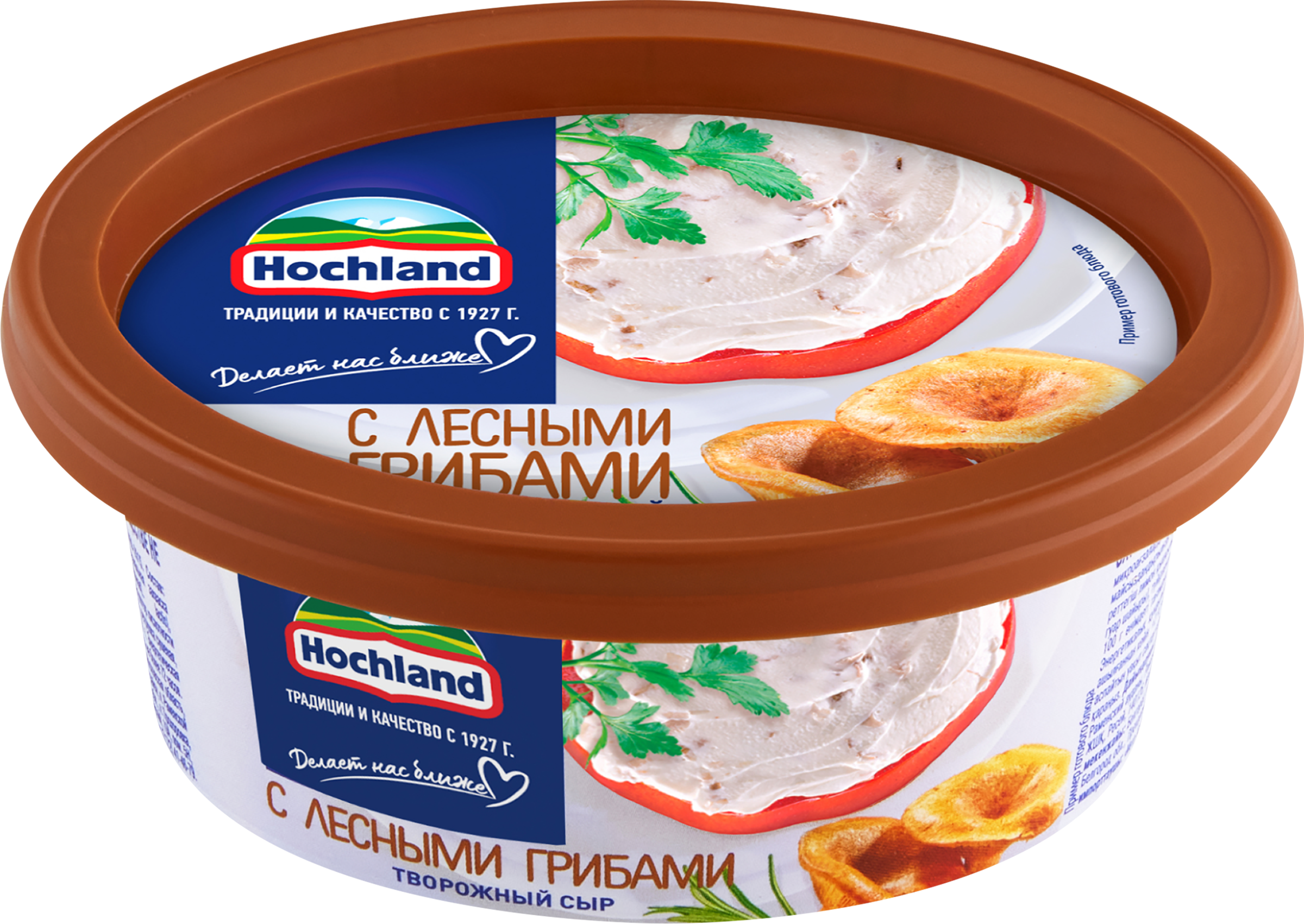 Изображение товара Творожный сыр HOCHLAND с лесными грибами 60% натуральный, 140 г Изображение товара Творожный сыр HOCHLAND с лесными грибами 60% натуральный, 140 г