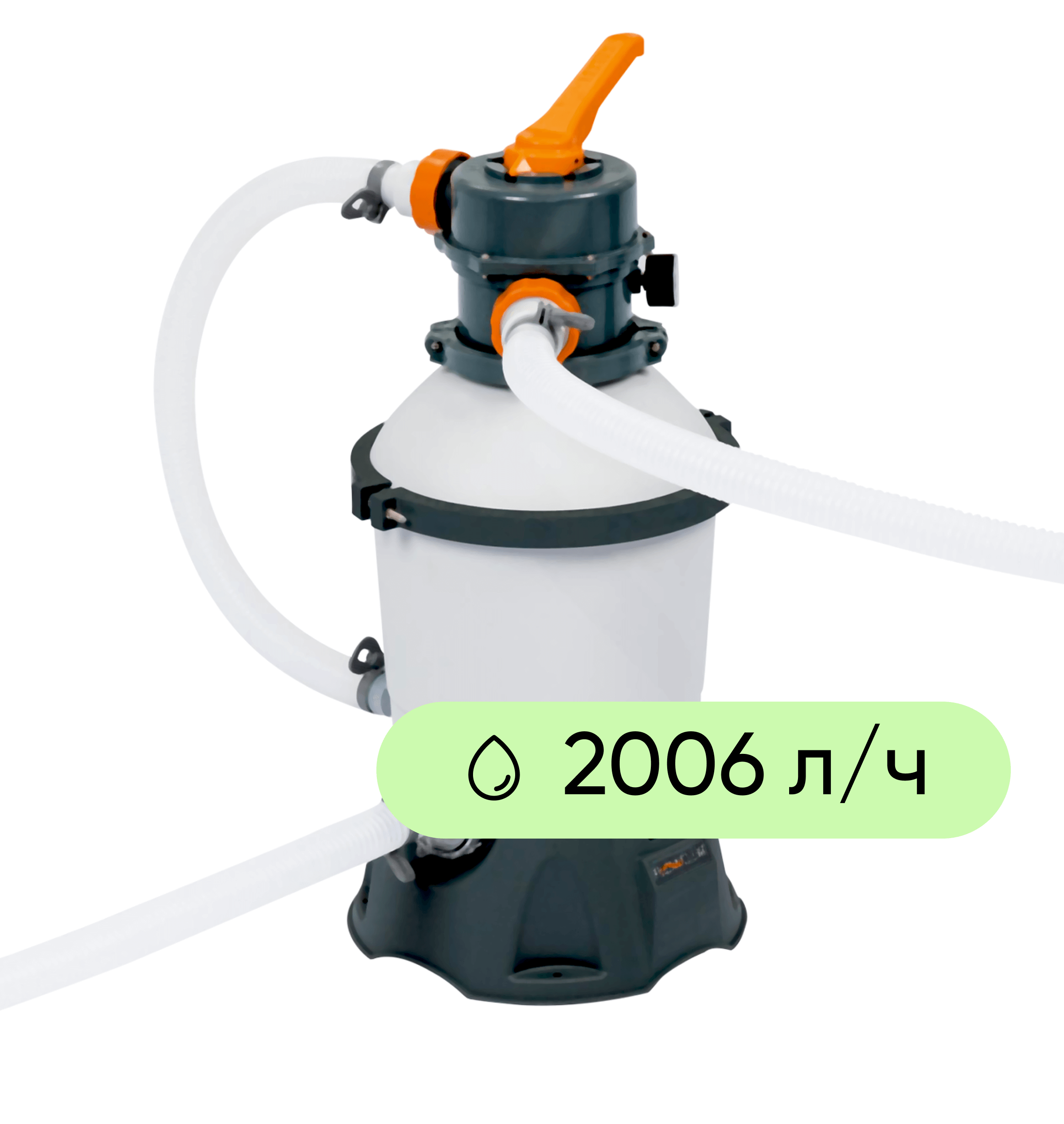 Изображение товара Фильтр-насос песочный BESTWAY Flowclear 3028л/ч, Арт. 58515 Изображение товара Фильтр-насос песочный BESTWAY Flowclear 3028л/ч, Арт. 58515