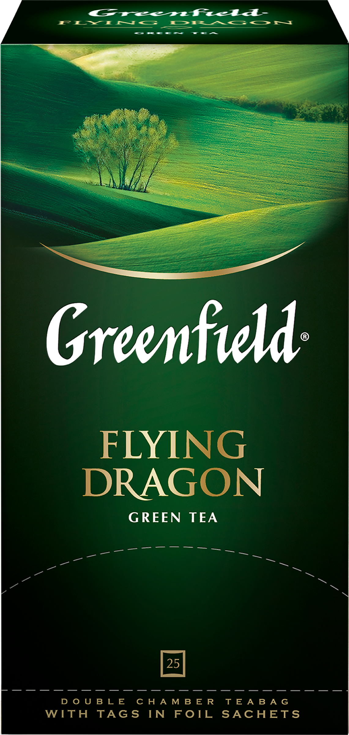 Изображение товара Зеленый чай GREENFIELD Flying Dragon 25 пакетиков освежающий напиток Изображение товара Зеленый чай GREENFIELD Flying Dragon 25 пакетиков освежающий напиток