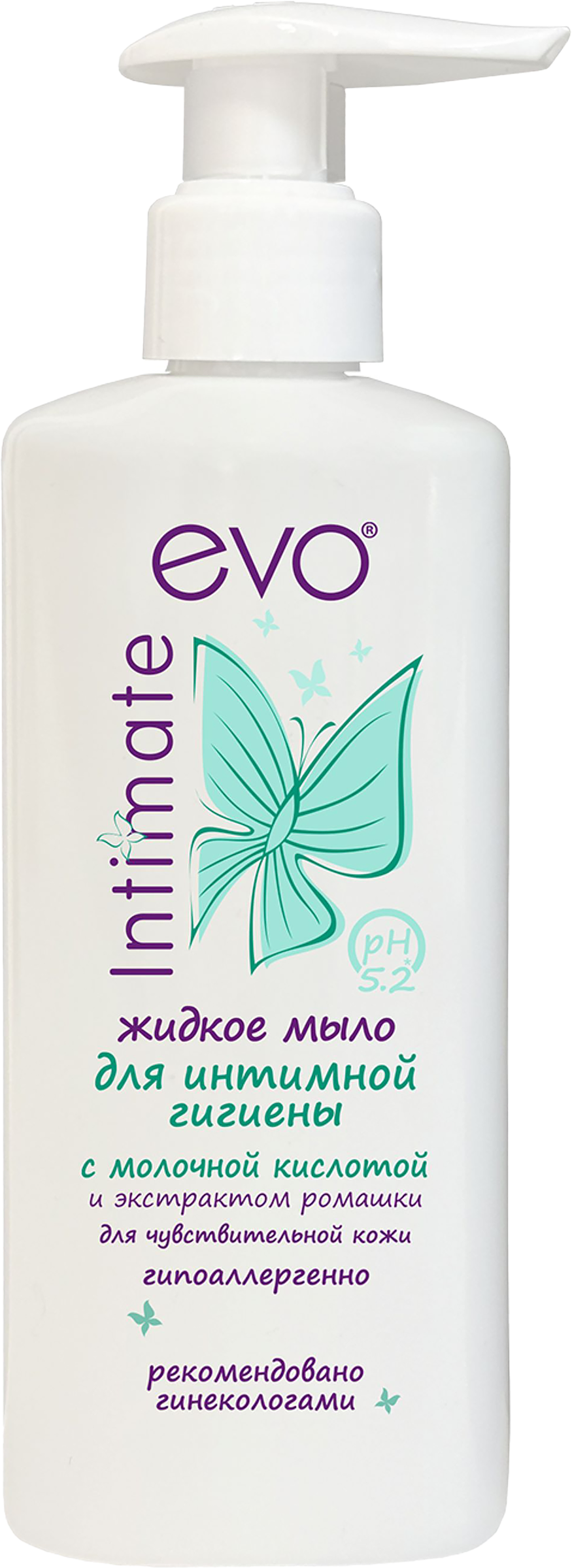 Изображение товара Жидкое мыло для интимной гигиены EVO для чувствительной кожи, 200мл