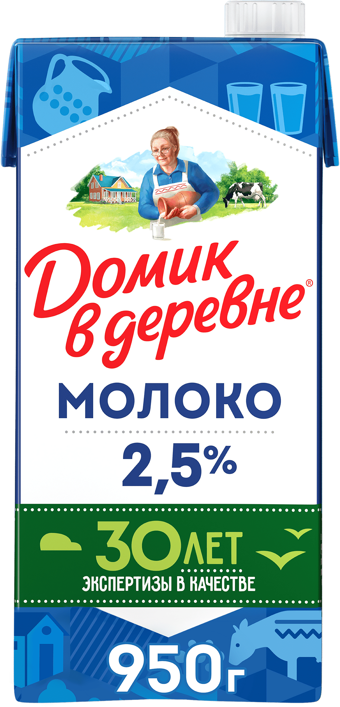 Изображение товара Молоко ультрапастеризованное ДОМИК В ДЕРЕВНЕ 2,5%, без змж, 950г Изображение товара Молоко ультрапастеризованное ДОМИК В ДЕРЕВНЕ 2,5%, без змж, 950г
