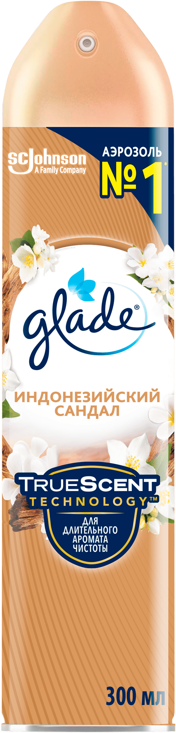 Изображение товара Освежитель воздуха GLADE Индонезийский сандал, 300мл