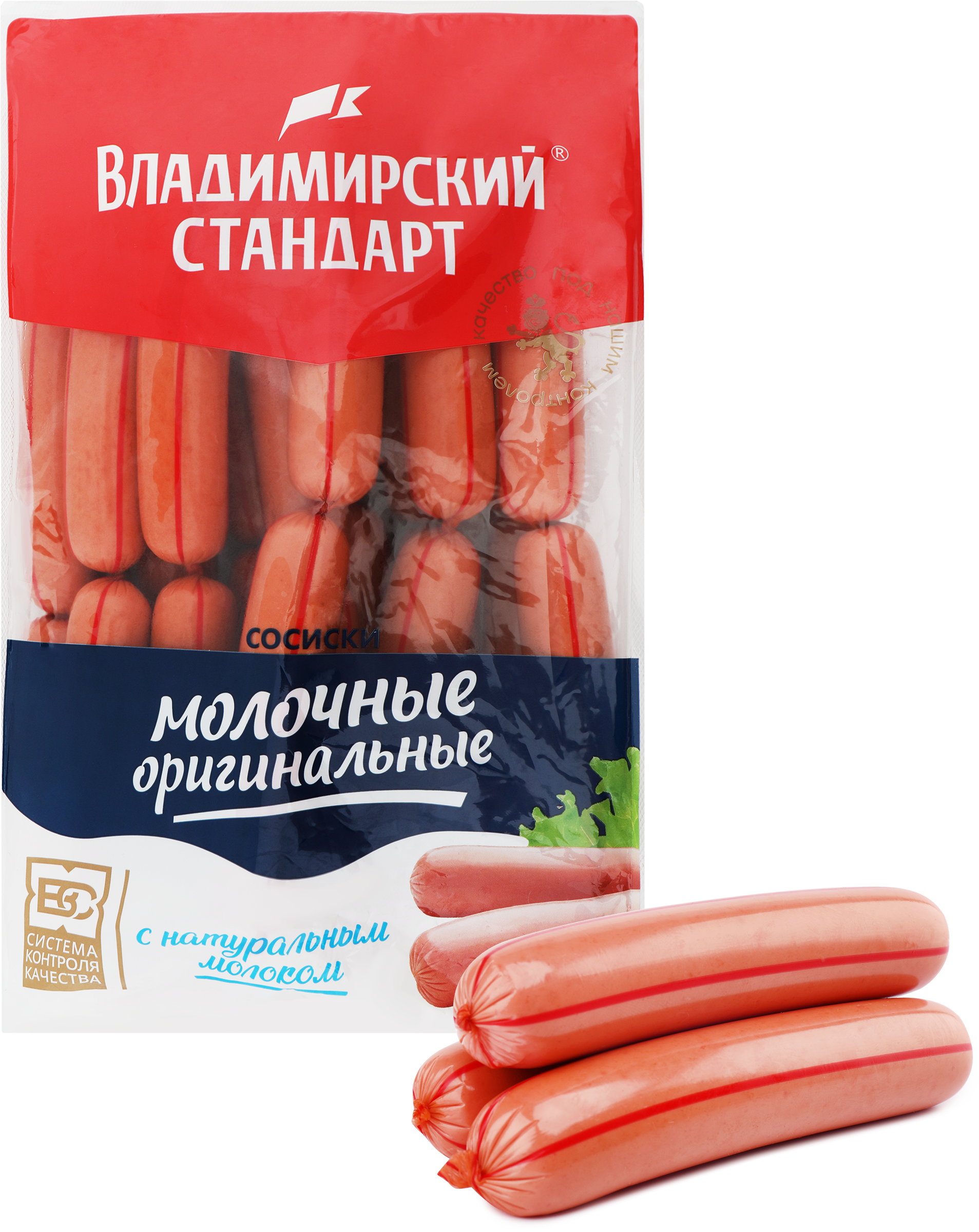 Изображение товара Качественные вареные сосиски ВЛАДПРОДУКТ Молочные оригинальные, 1 кг Изображение товара Качественные вареные сосиски ВЛАДПРОДУКТ Молочные оригинальные, 1 кг