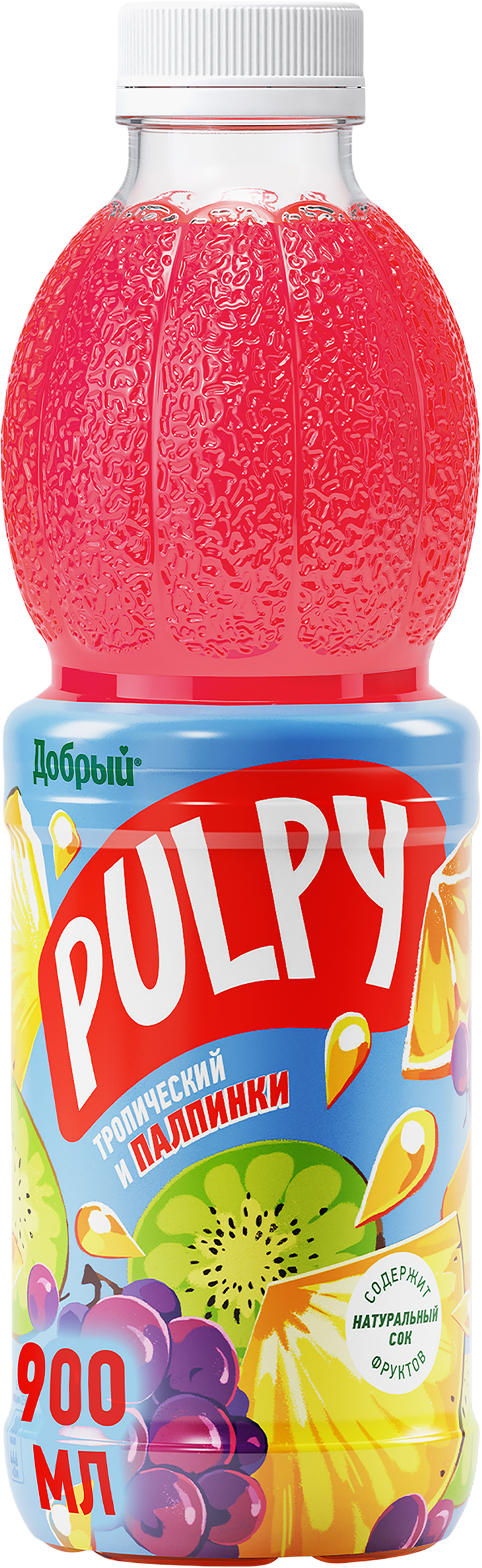 Изображение товара Напиток сокосодержащий ДОБРЫЙ Pulpy Тропический с мякотью, 0.9л Изображение товара Напиток сокосодержащий ДОБРЫЙ Pulpy Тропический с мякотью, 0.9л