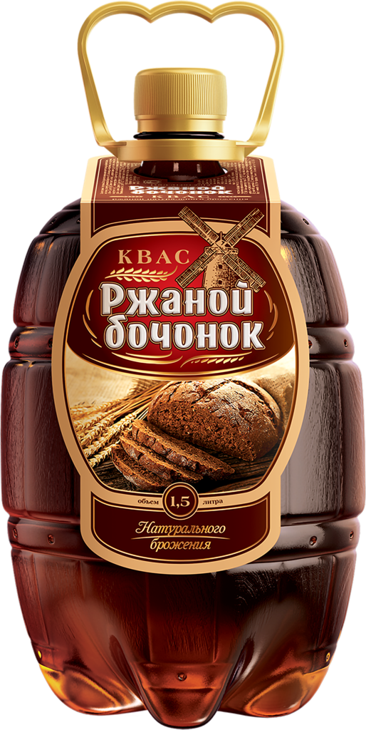 Изображение товара Квас РЖАНОЙ БОЧОНОК натурального брожения 1.5л ТАТИС Изображение товара Квас РЖАНОЙ БОЧОНОК натурального брожения 1.5л ТАТИС