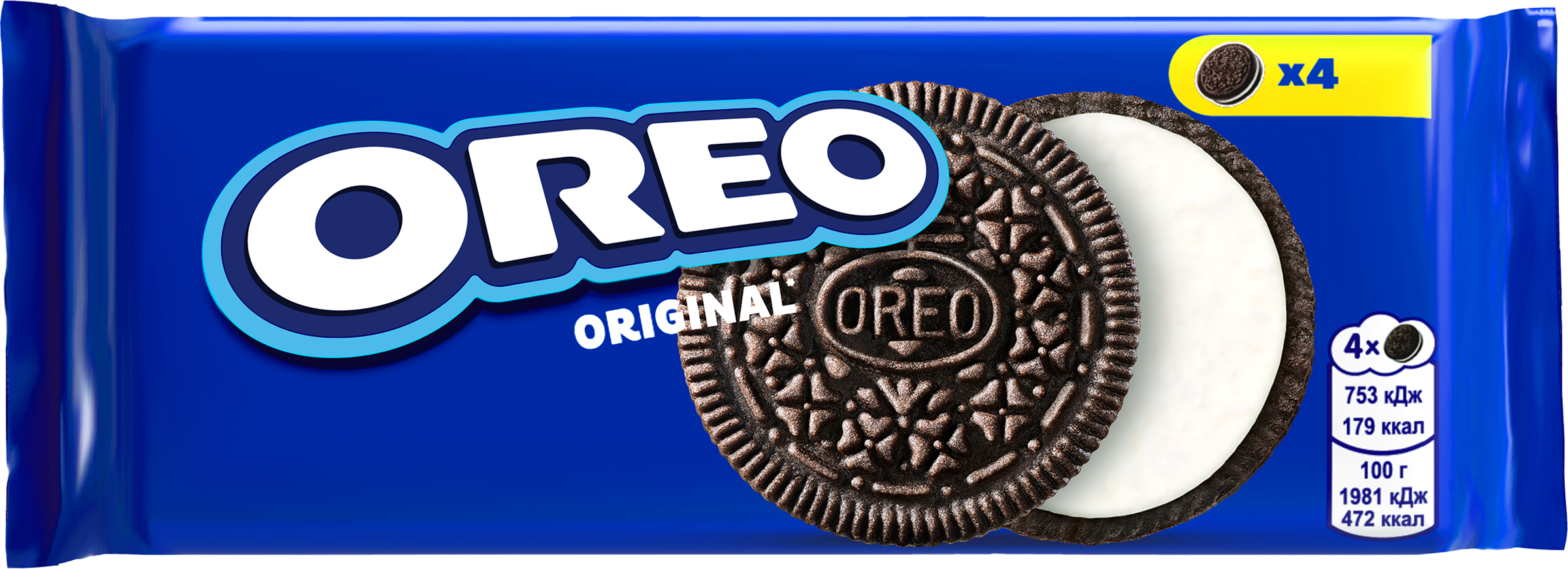 Изображение товара Печенье OREO Original с начинкой ваниль, 38г Изображение товара Печенье OREO Original с начинкой ваниль, 38г