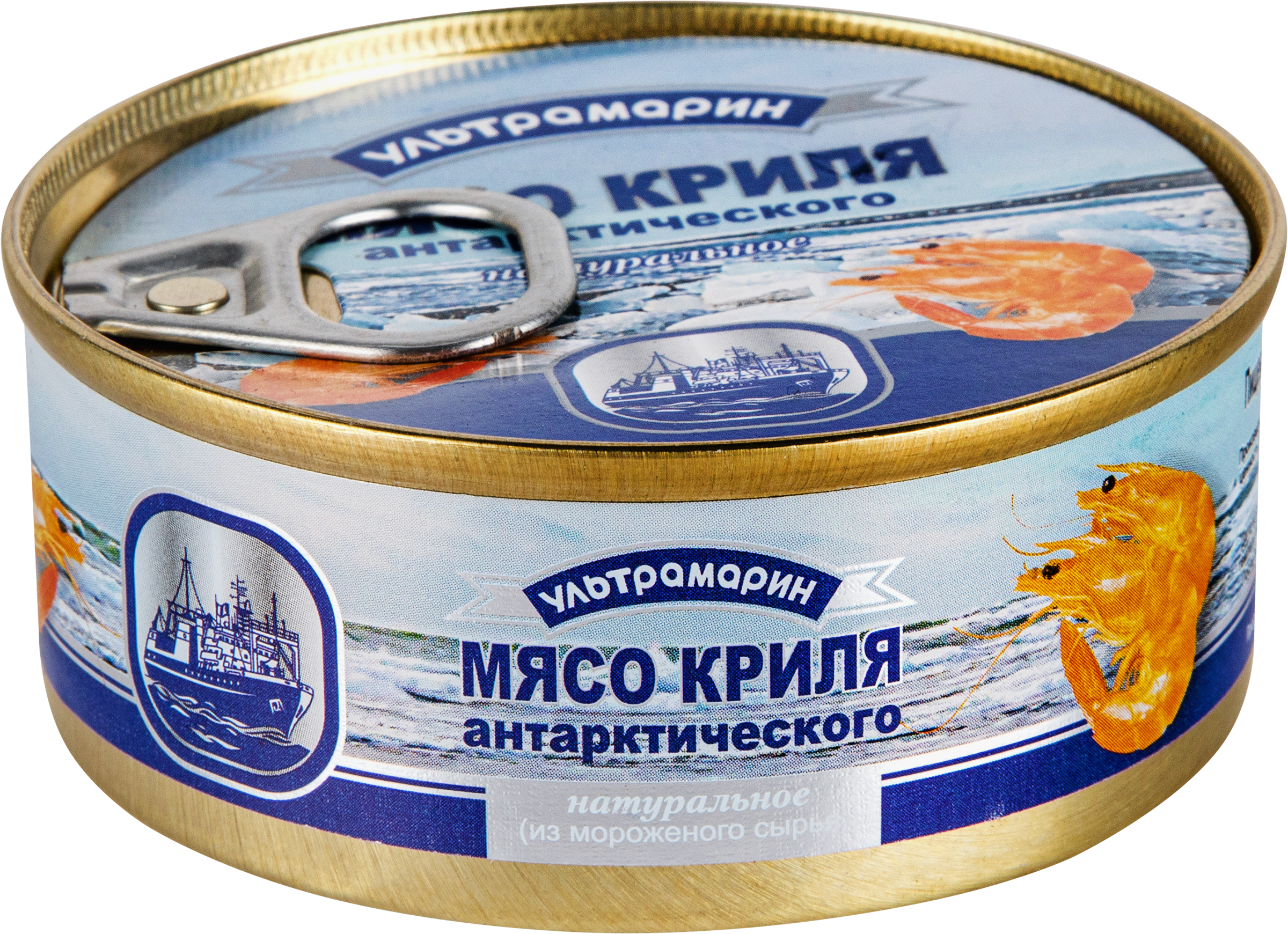 Изображение товара Консервы из криля Ультрамарин натуральное 105г - полезный и вкусный деликатес Изображение товара Консервы из криля Ультрамарин натуральное 105г - полезный и вкусный деликатес