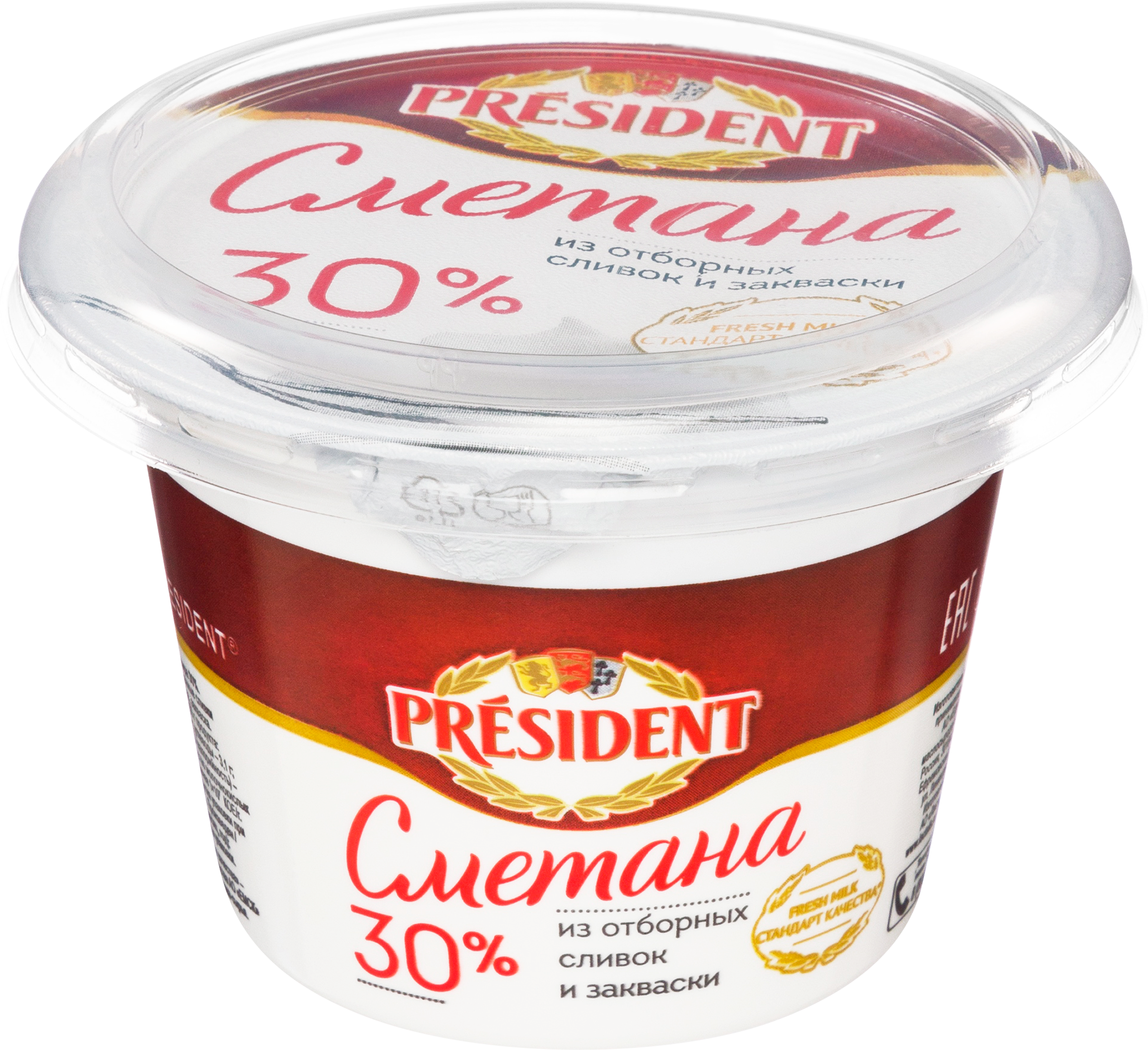 Изображение товара Сметана PRESIDENT 30% натуральная 180г - классическая, высшее качество Изображение товара Сметана PRESIDENT 30% натуральная 180г - классическая, высшее качество