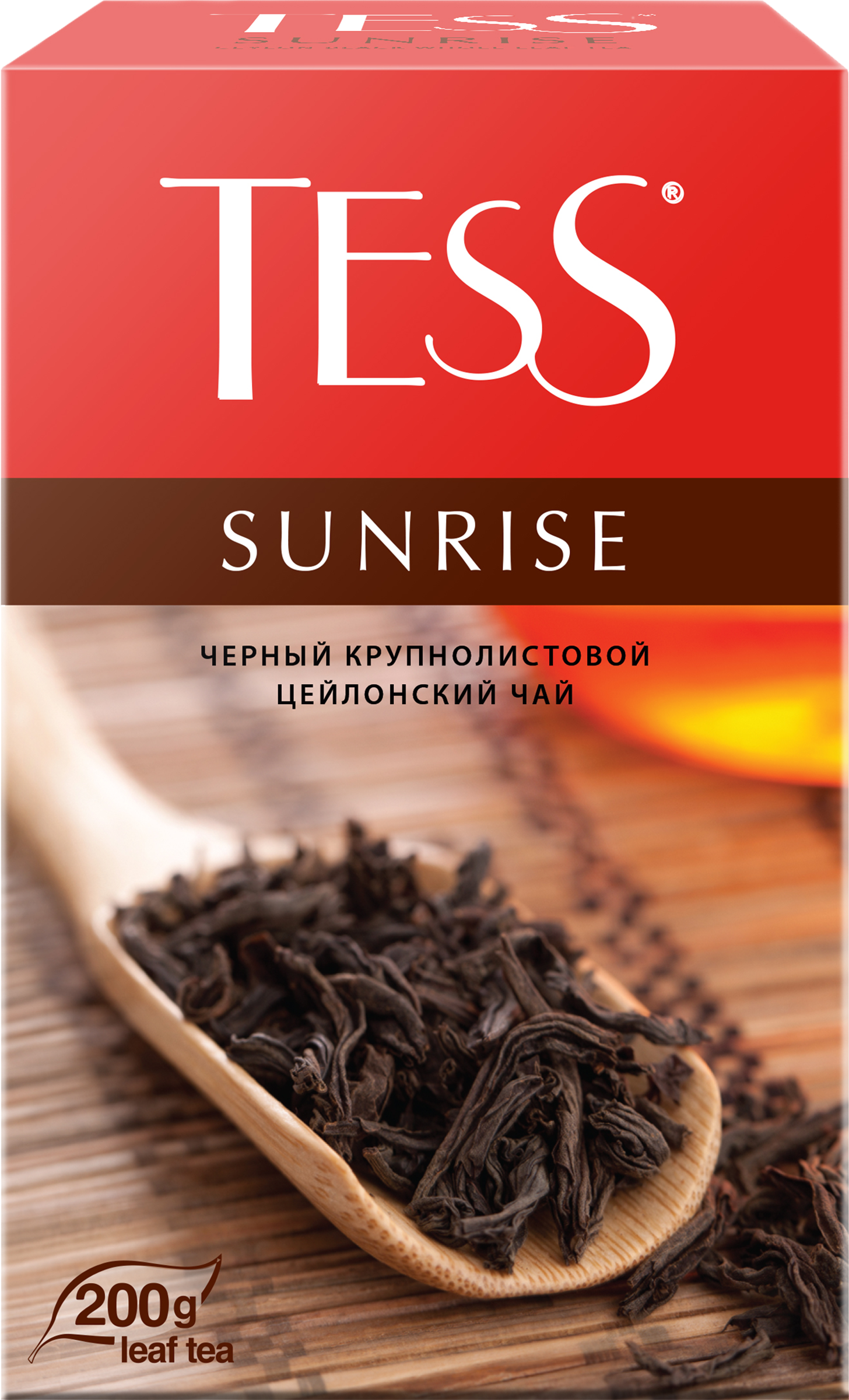 Изображение товара Чай черный байховый цейлонский TESS Санрайз 200г листовой сорт высокий Изображение товара Чай черный байховый цейлонский TESS Санрайз 200г листовой сорт высокий