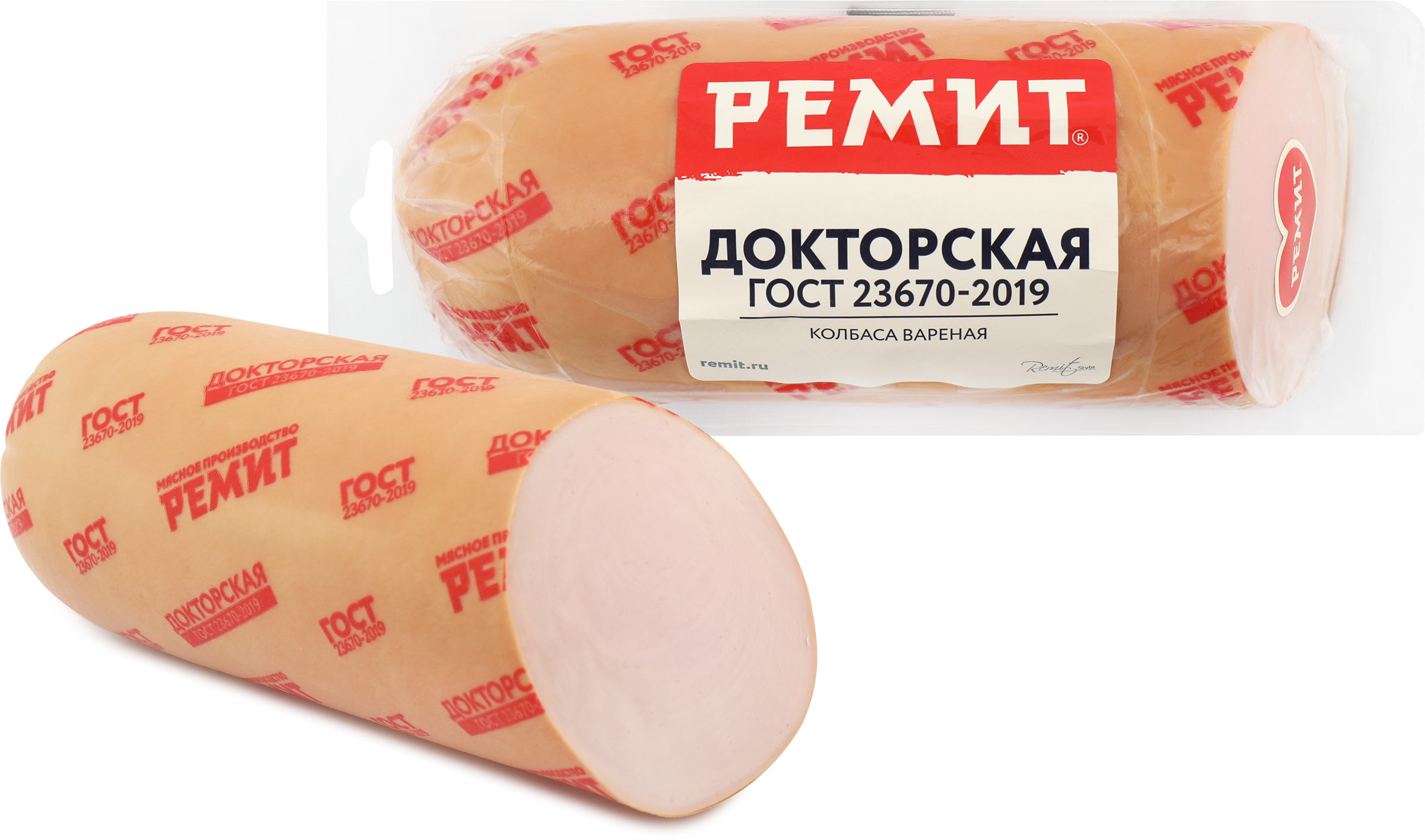 Изображение товара Колбаса вареная РЕМИТ Докторская ГОСТ 500г - классический продукт для деликатесных блюд Изображение товара Колбаса вареная РЕМИТ Докторская ГОСТ 500г - классический продукт для деликатесных блюд