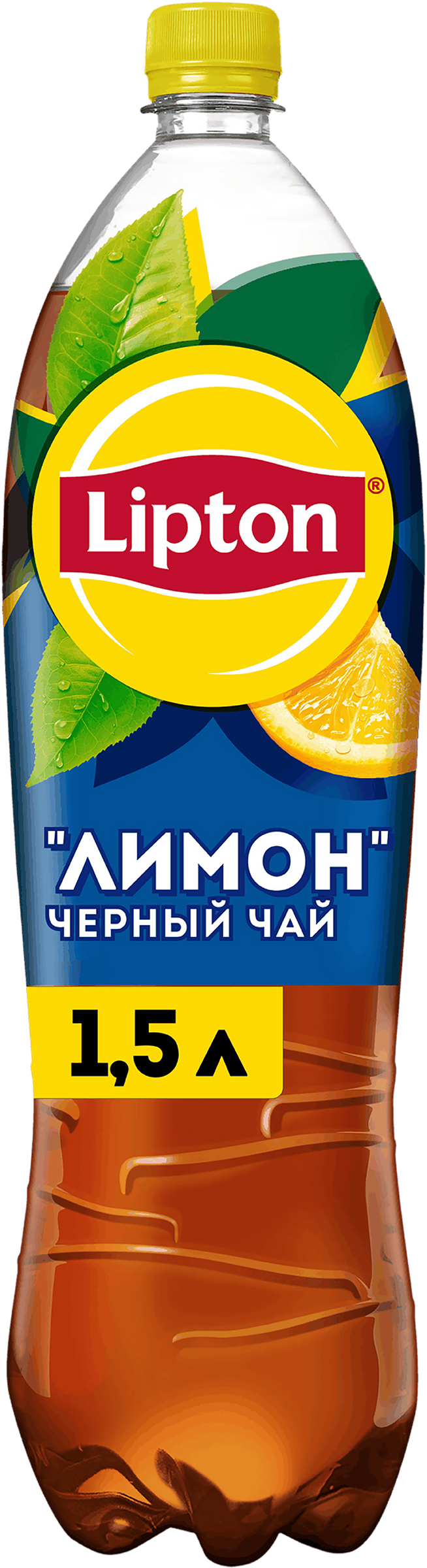 Изображение товара Холодный чай LIPTON со вкусом лимона - освежающий и натуральный напиток 1. 5л