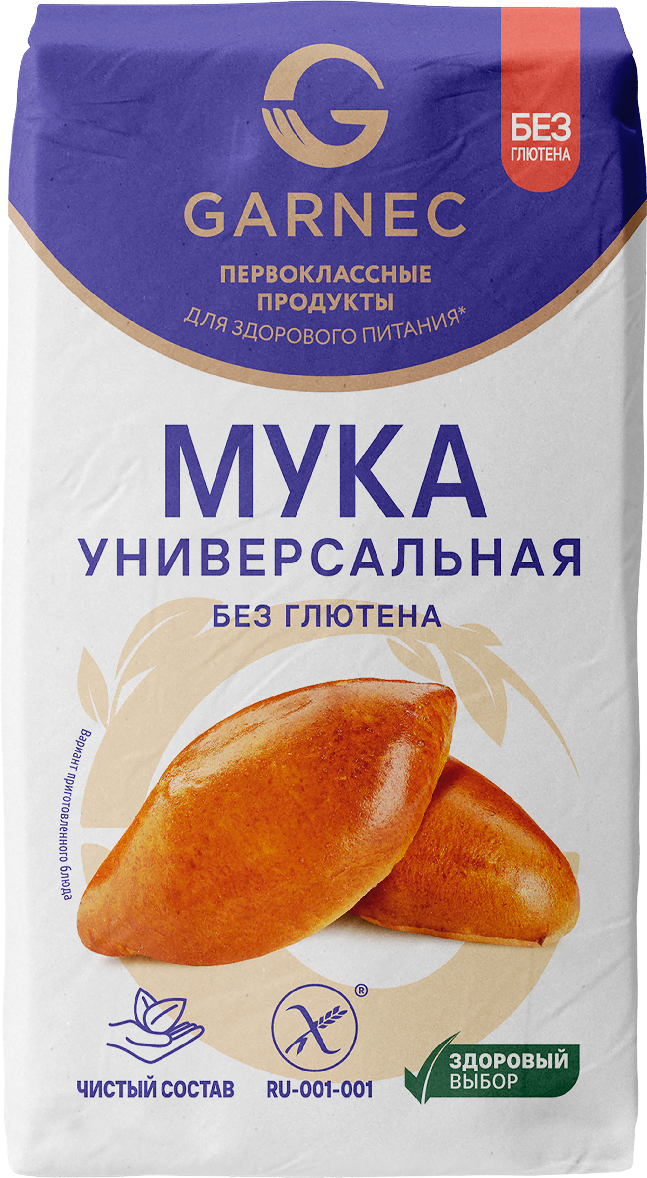 Изображение товара Мука безглютеновая GARNEC Универсальная 600г для выпечки Изображение товара Мука безглютеновая GARNEC Универсальная 600г для выпечки