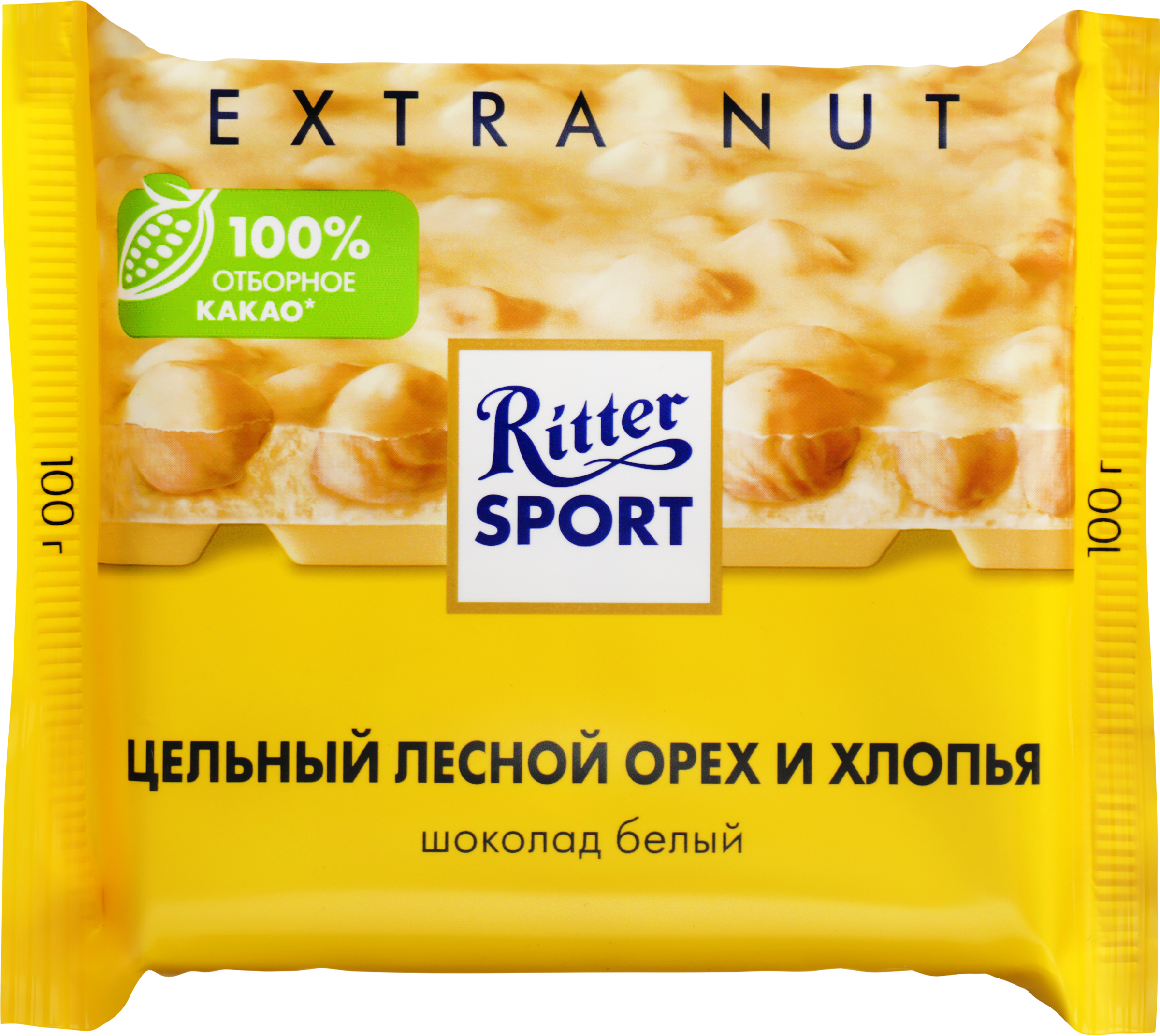 Изображение товара Шоколад белый RITTER SPORT с лесными орехами и рисом 100г Изображение товара Шоколад белый RITTER SPORT с лесными орехами и рисом 100г