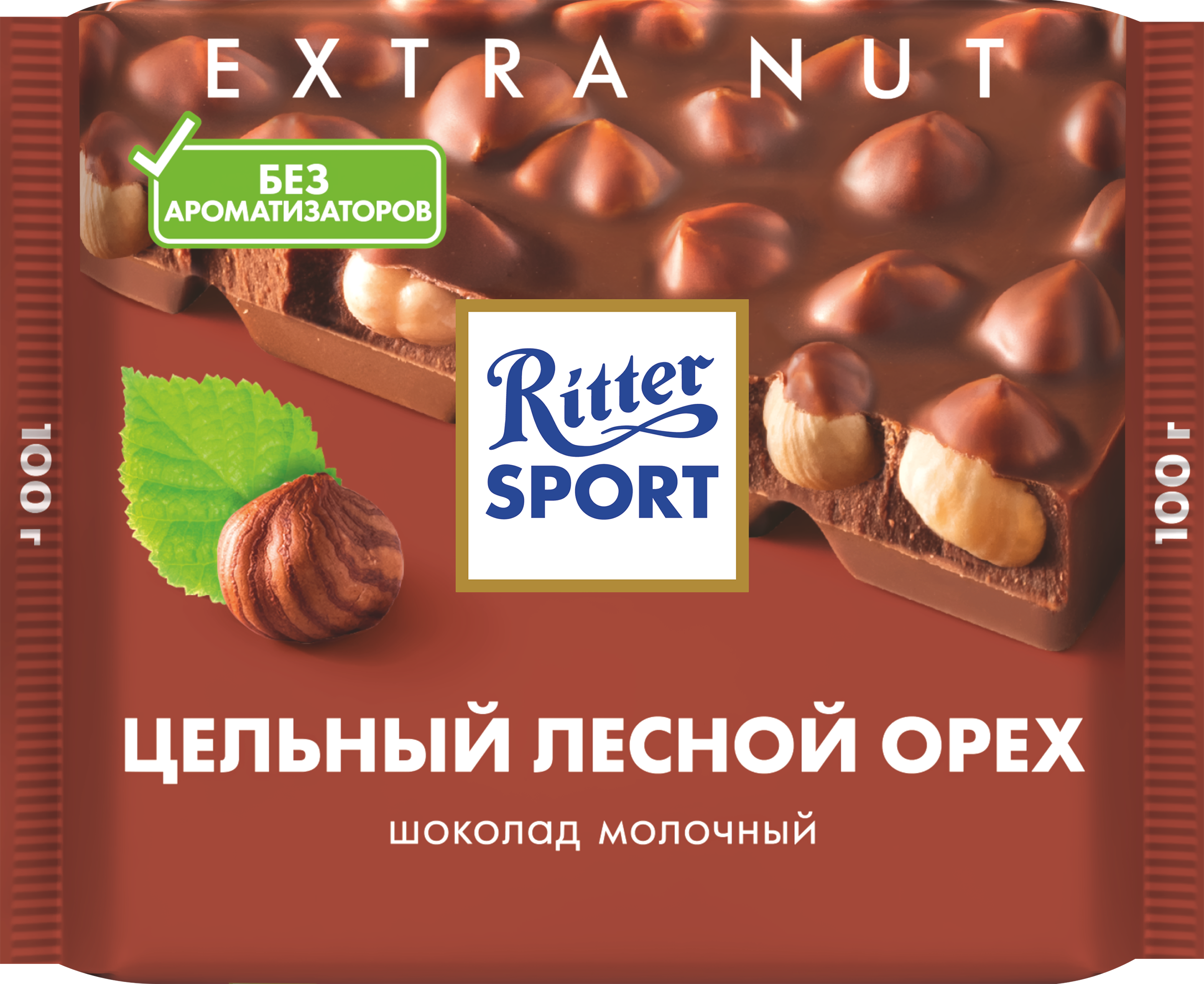 Изображение товара Молочный шоколад Ritter Sport с лесным орехом, 100г - вкусное натуральное лакомство для сладкоежек Изображение товара Молочный шоколад Ritter Sport с лесным орехом, 100г - вкусное натуральное лакомство для сладкоежек