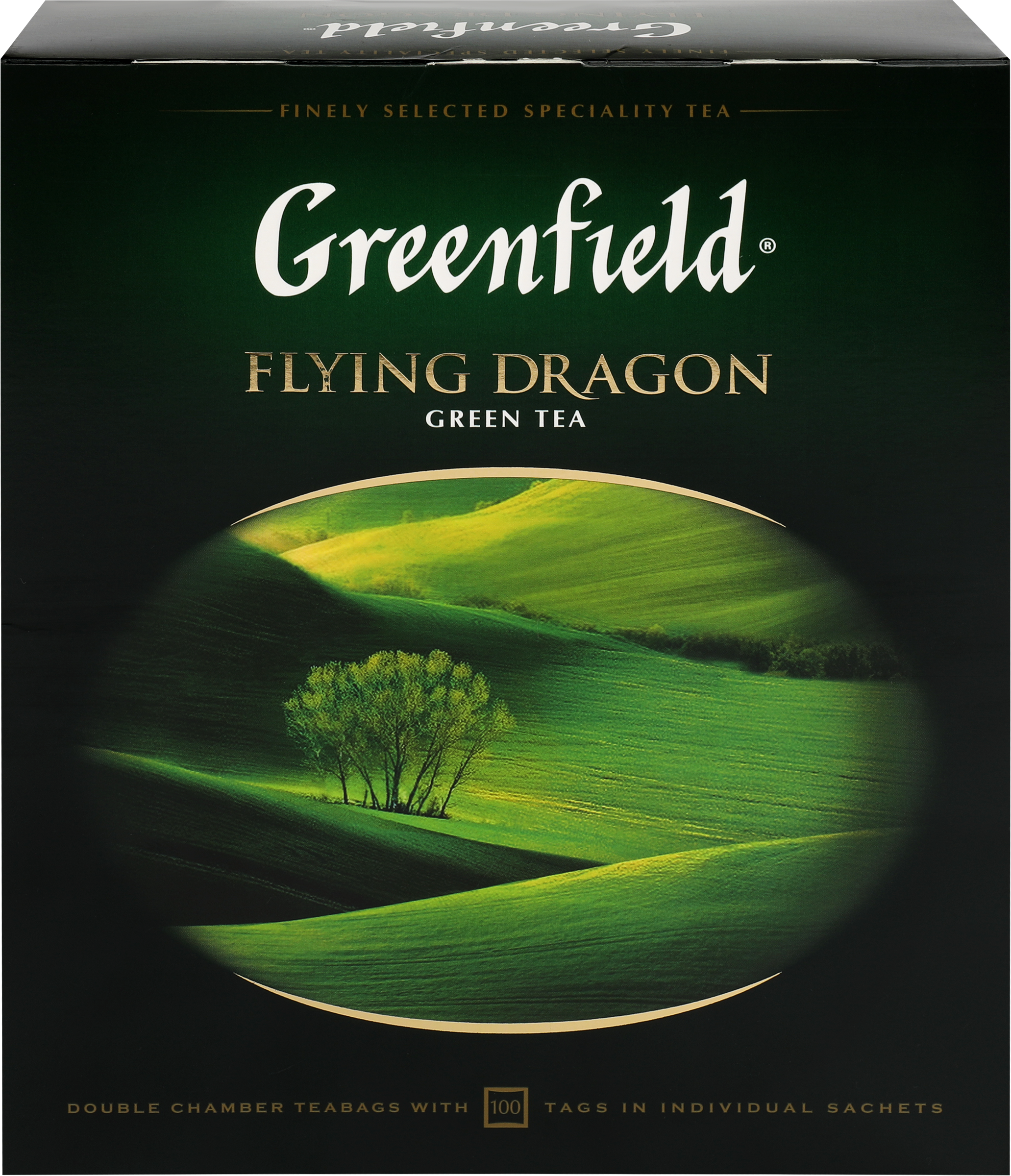 Изображение товара Чай зеленый GREENFIELD Flying Dragon, 100пак Изображение товара Чай зеленый GREENFIELD Flying Dragon, 100пак