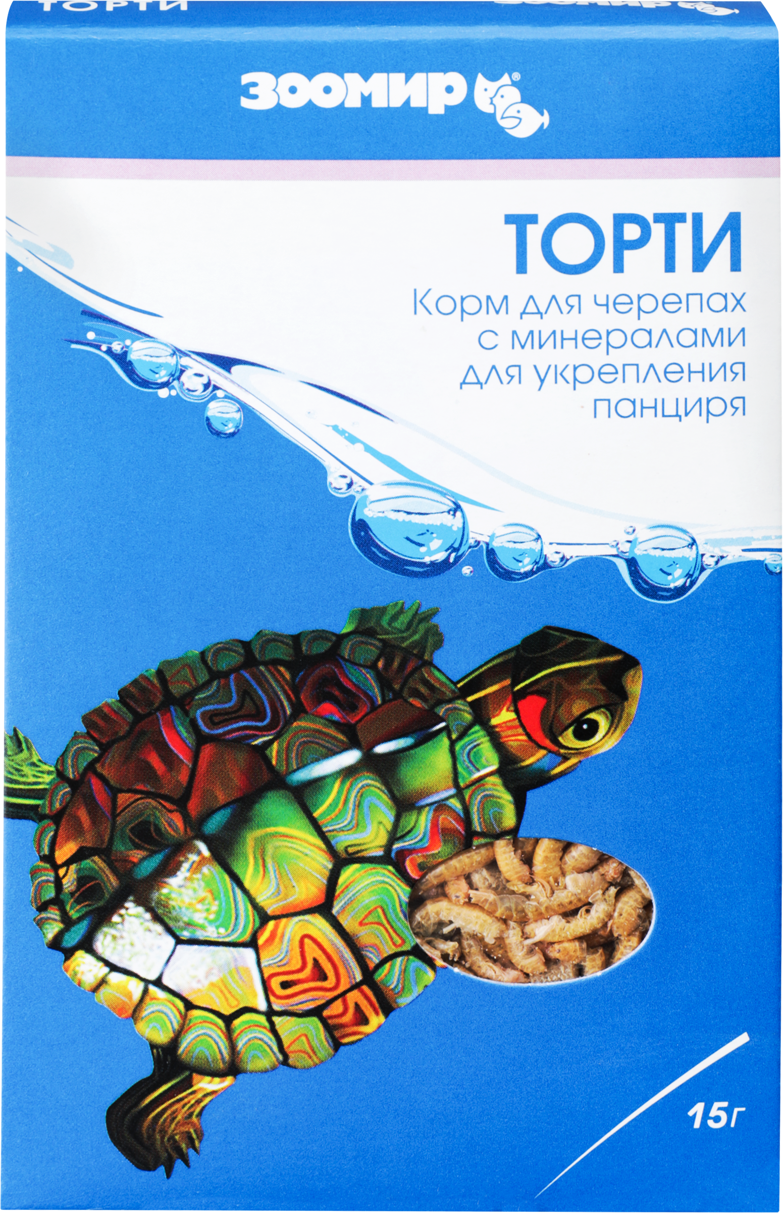 Изображение товара Корм для черепах ЗООМИР Торти, 15г Изображение товара Корм для черепах ЗООМИР Торти, 15г