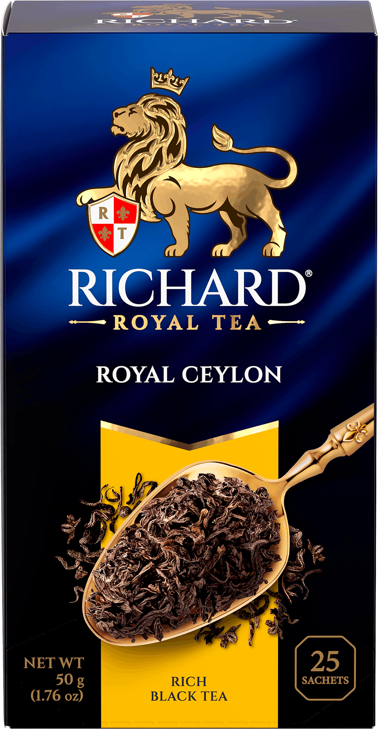 Изображение товара Чай черный RICHARD Royal Ceylon Цейлонский байховый 25 пакетов Изображение товара Чай черный RICHARD Royal Ceylon Цейлонский байховый 25 пакетов