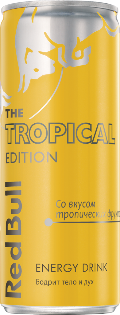 Изображение товара Напиток энергетический RED BULL Tropical Edition газированный 0.25л