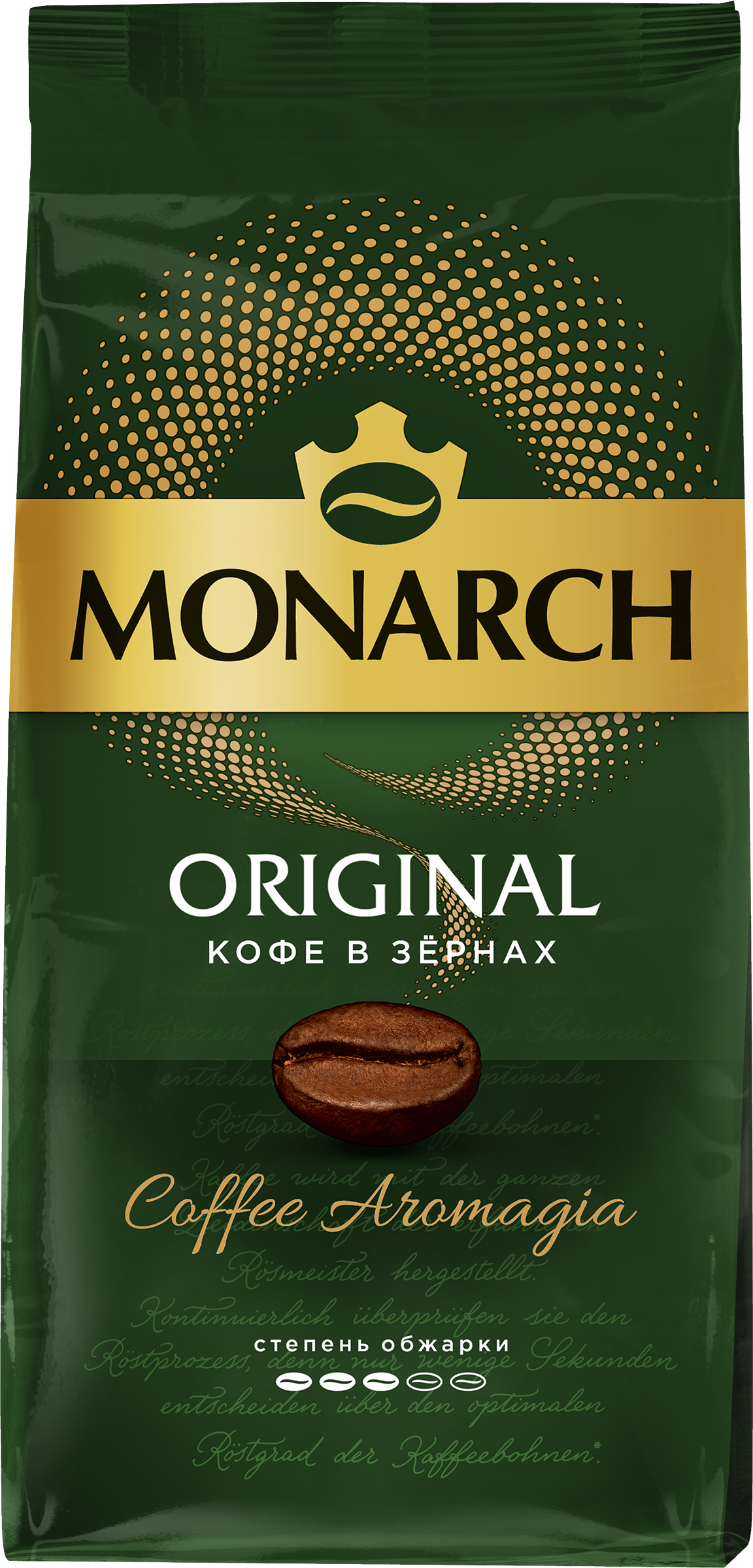 Изображение товара Кофе зерновой Monarch Ориджинал натуральный, 230г - насыщенный вкус и аромат Изображение товара Кофе зерновой Monarch Ориджинал натуральный, 230г - насыщенный вкус и аромат