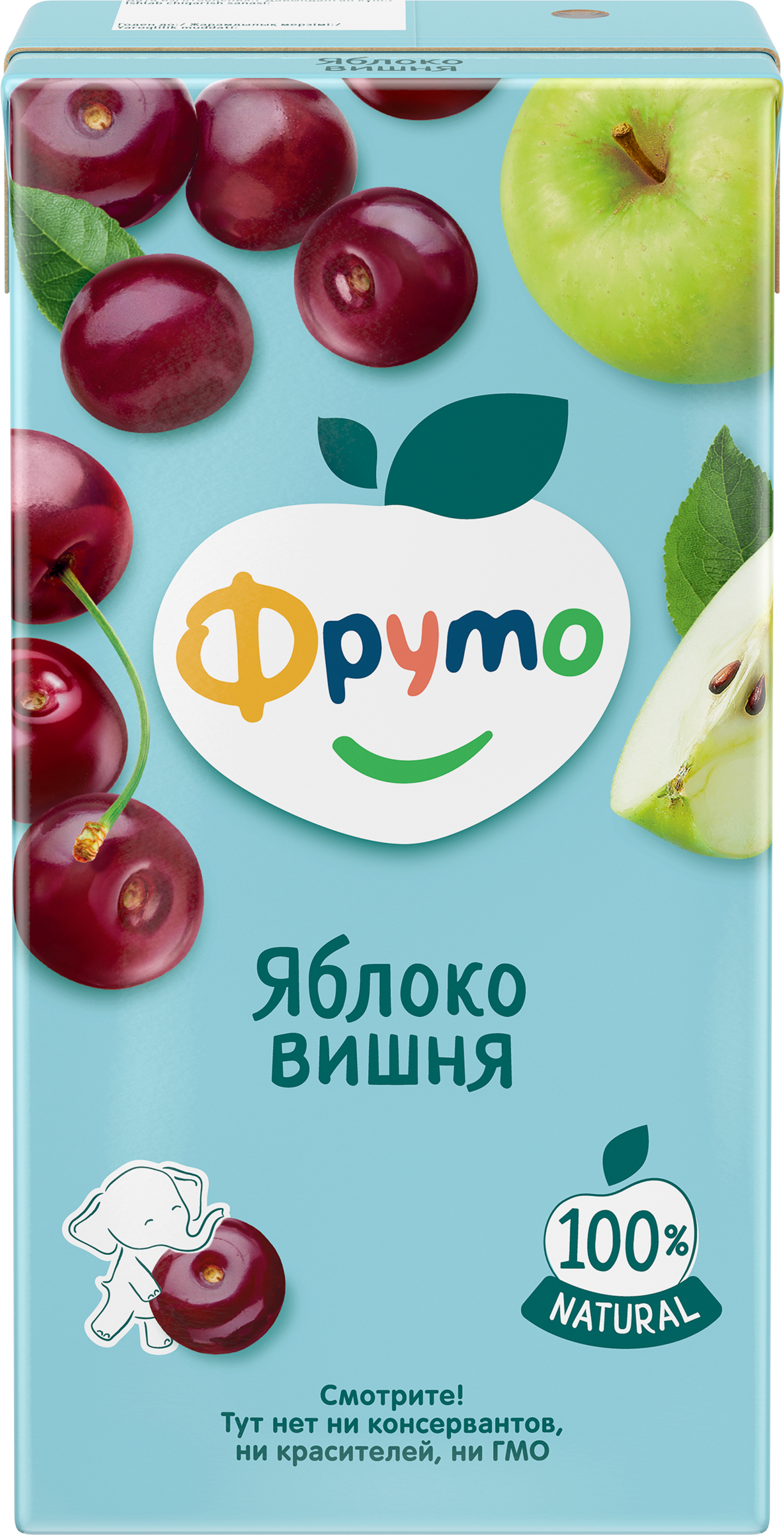 Изображение товара Нектар ФРУТОНЯНЯ Яблоко-вишня осветленный, с 3 лет, 500мл Изображение товара Нектар ФРУТОНЯНЯ Яблоко-вишня осветленный, с 3 лет, 500мл