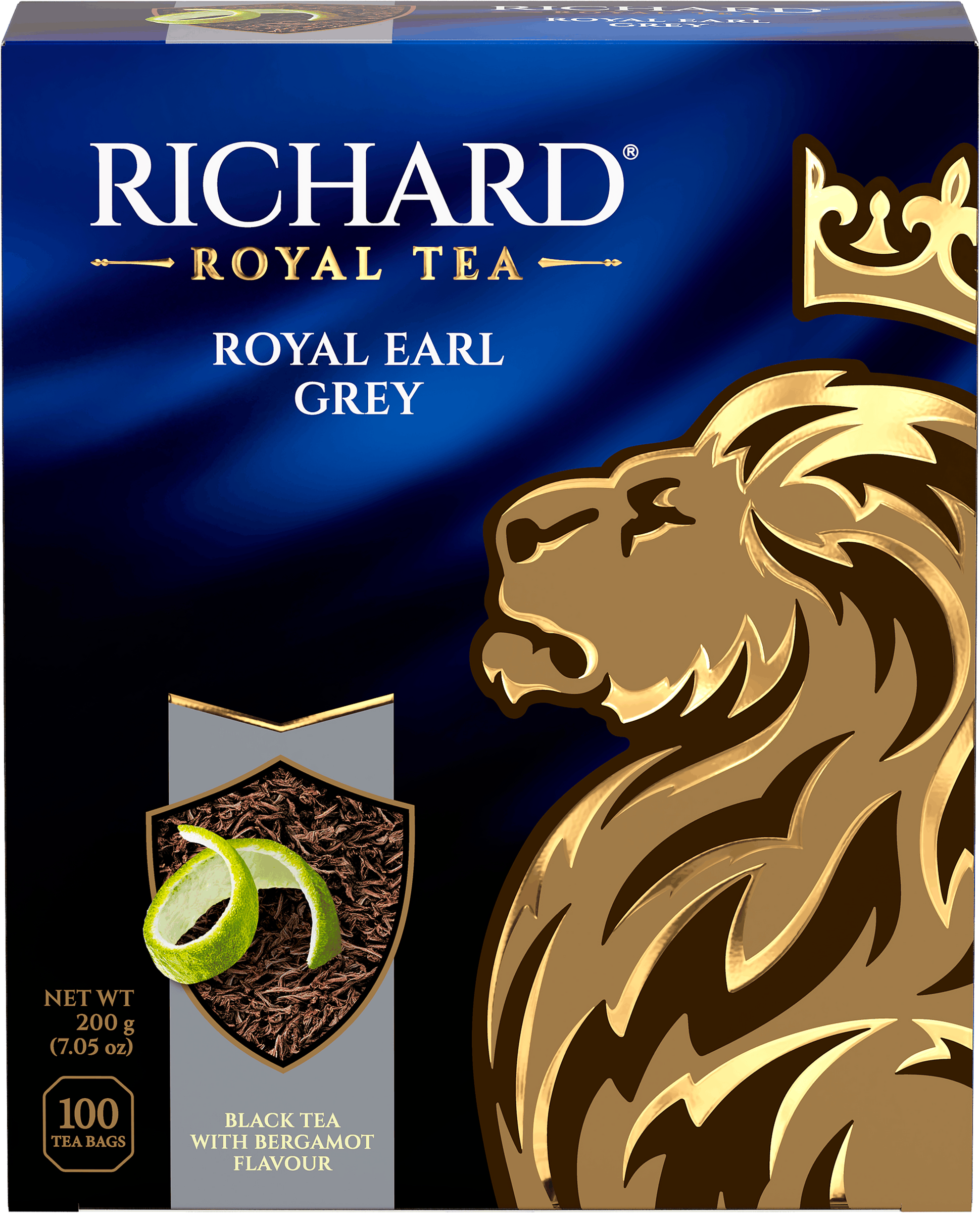 Изображение товара Черный чай RICHARD Earl Grey с бергамотом, 100 пакетов, ценный ассортимент Изображение товара Черный чай RICHARD Earl Grey с бергамотом, 100 пакетов, ценный ассортимент