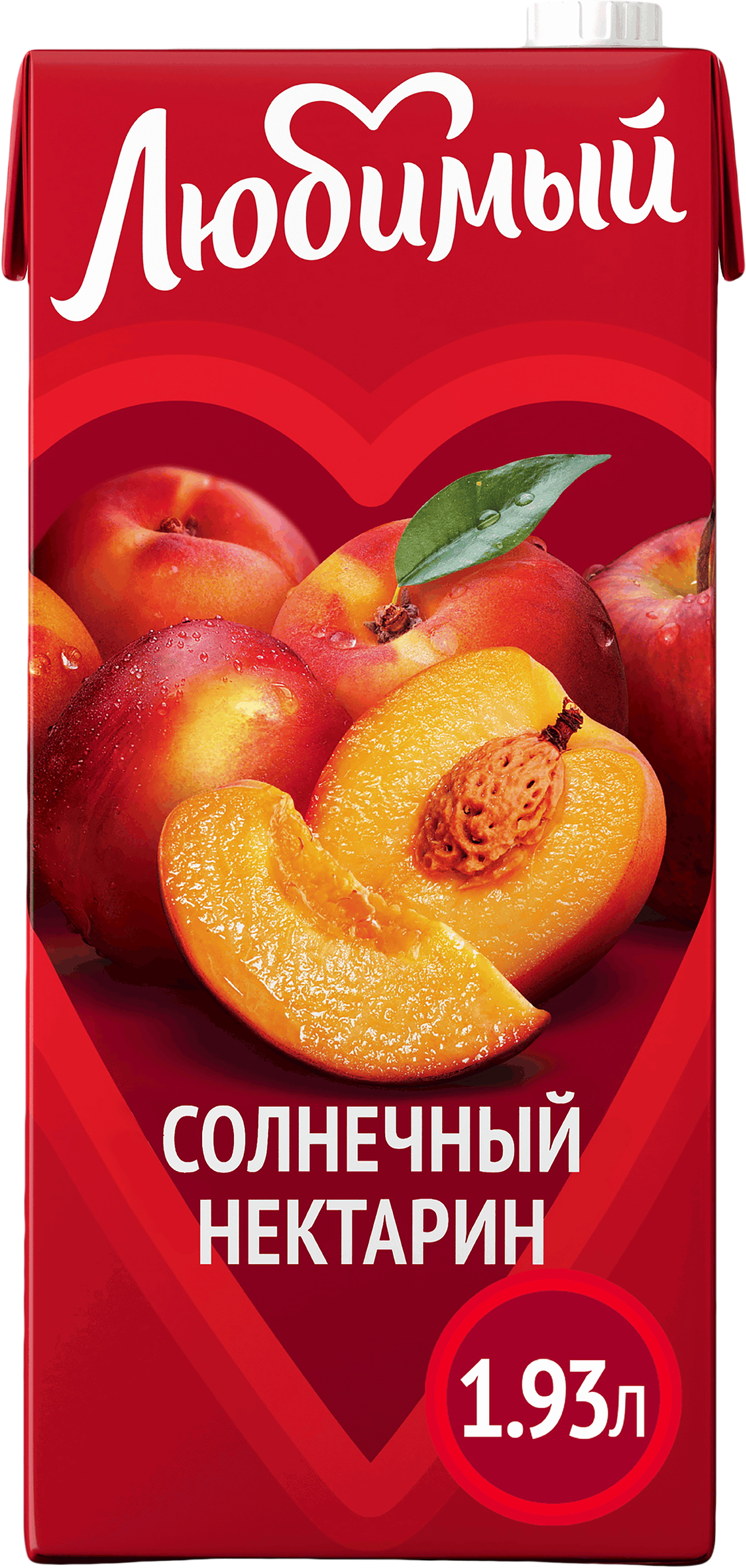 Изображение товара Нектар Любимый Солнечный нектарин с мякотью, 1.93л