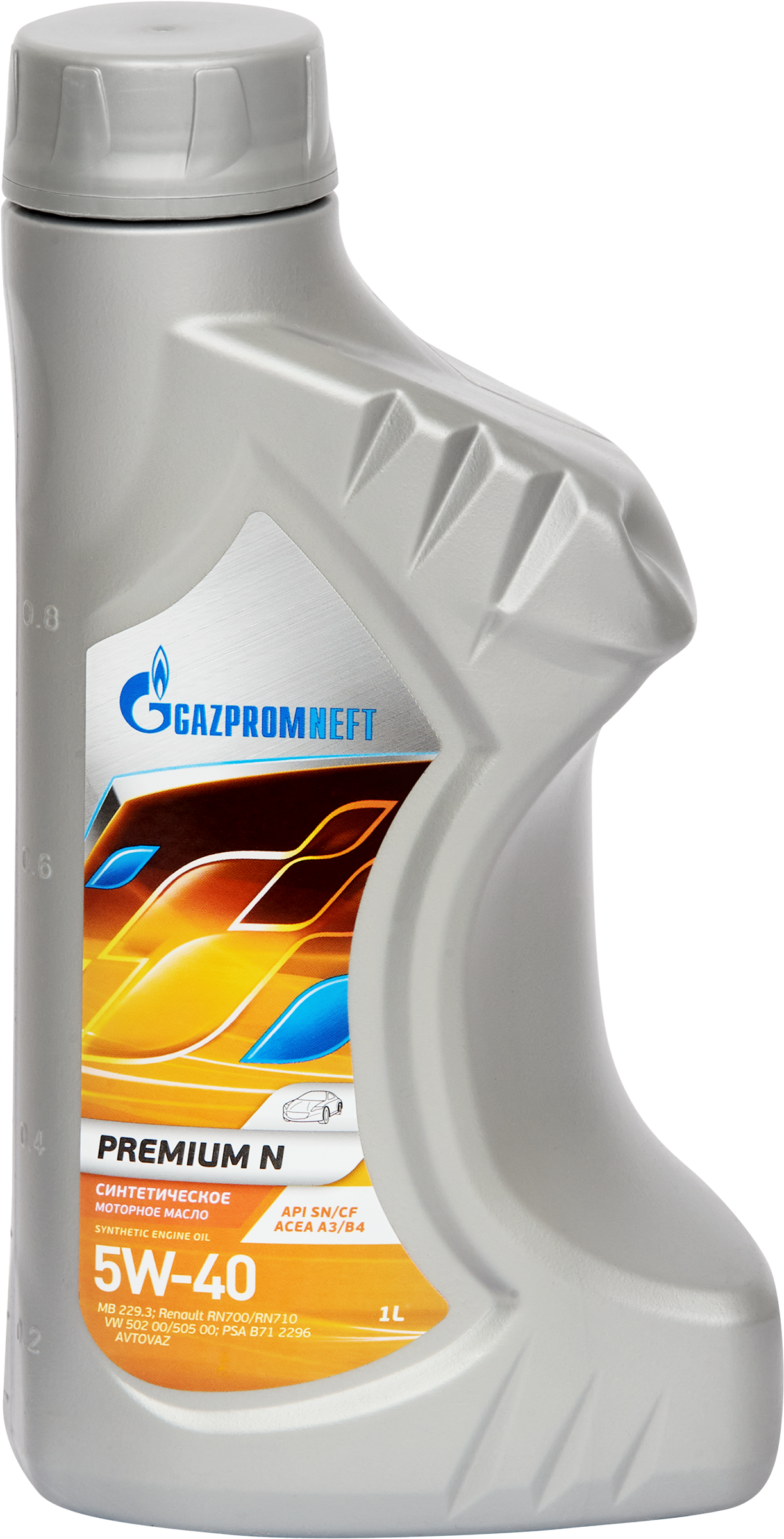 Изображение товара Масло моторное GAZPROMNEFT Premium N 5W-40 API SN/CF синтетическое, 1л Изображение товара Масло моторное GAZPROMNEFT Premium N 5W-40 API SN/CF синтетическое, 1л