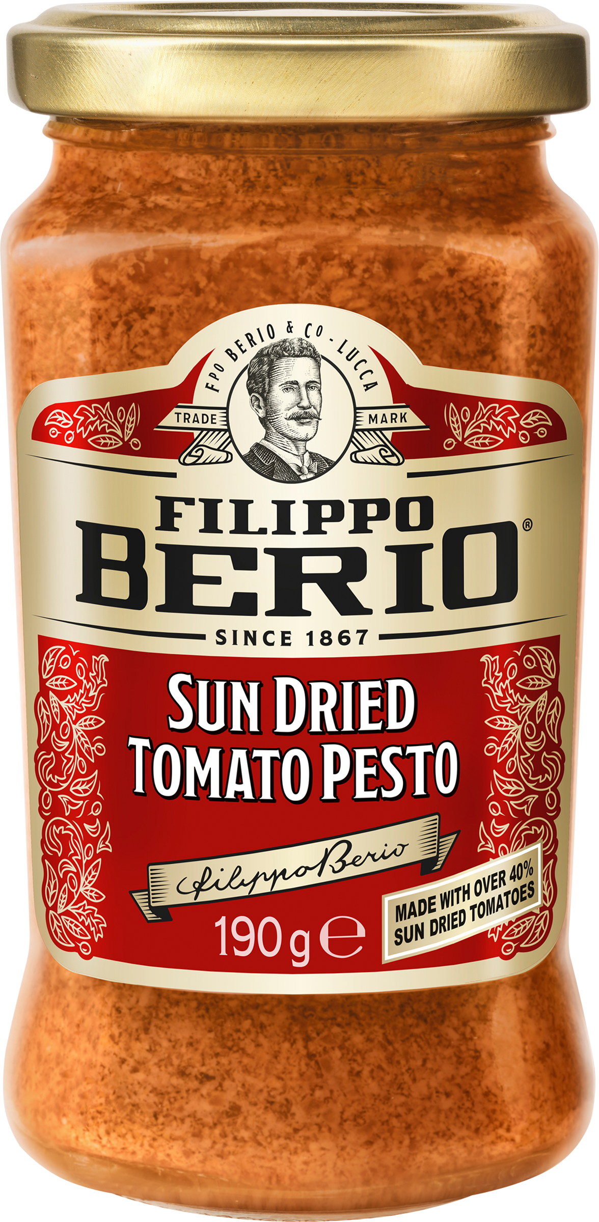 Изображение товара Соус FILIPPO BERIO Песто с томатами 190г натуральный средиземноморский вкус Изображение товара Соус FILIPPO BERIO Песто с томатами 190г натуральный средиземноморский вкус
