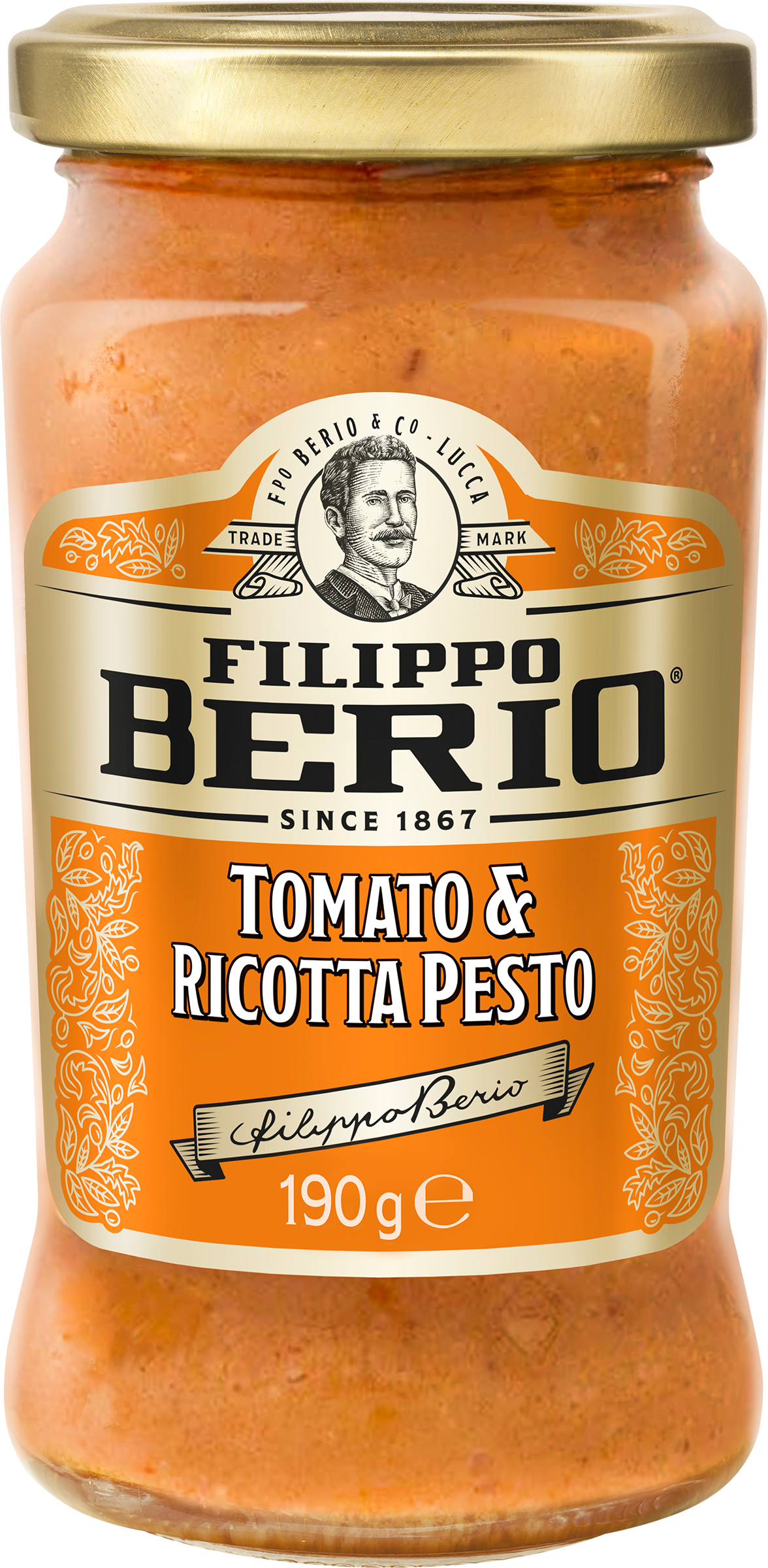 Изображение товара Соус Песто с томатами и рикоттой FILIPPO BERIO 190г для пасты и закусок Изображение товара Соус Песто с томатами и рикоттой FILIPPO BERIO 190г для пасты и закусок