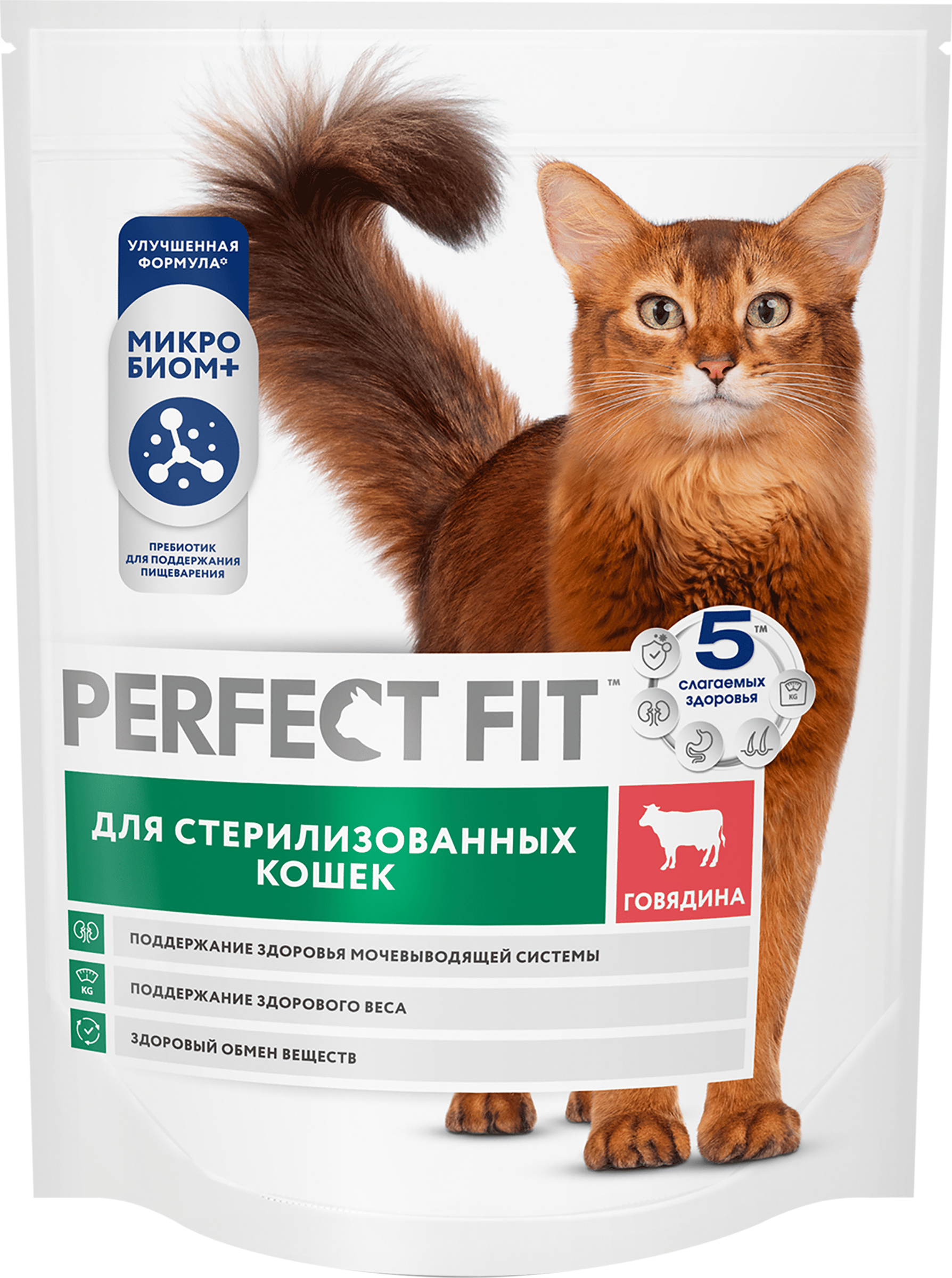 Изображение товара Корм сухой PERFECT FIT для стерилизованных кошек с говядиной, 650 г Изображение товара Корм сухой PERFECT FIT для стерилизованных кошек с говядиной, 650 г
