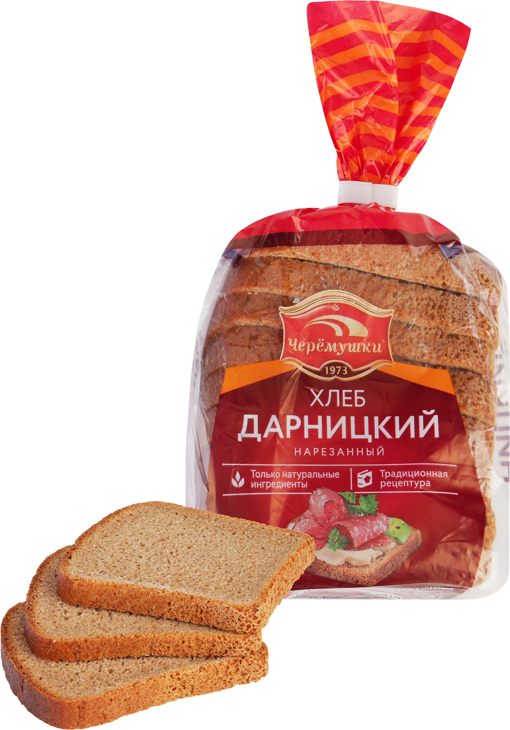 Изображение товара Хлеб ЧЕРЕМУШКИ Дарницкий в нарезке 340г ржано-пшеничный по ГОСТ Изображение товара Хлеб ЧЕРЕМУШКИ Дарницкий в нарезке 340г ржано-пшеничный по ГОСТ