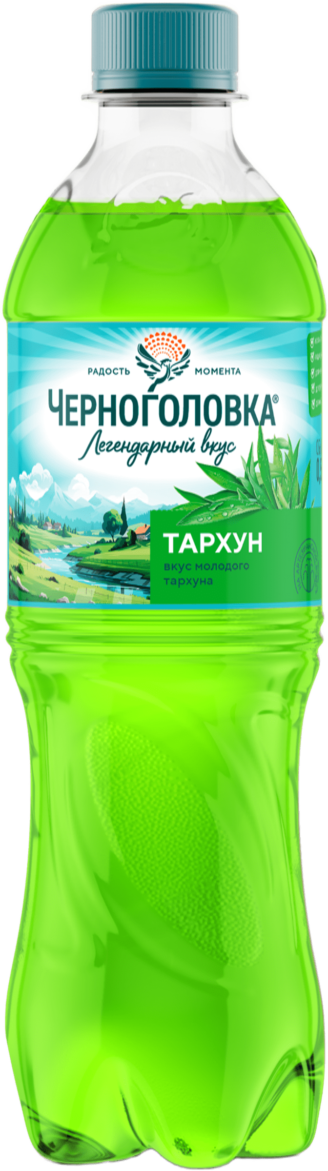 Изображение товара Напиток ЧЕРНОГОЛОВКА Тархун сильногазированный, 0.5л