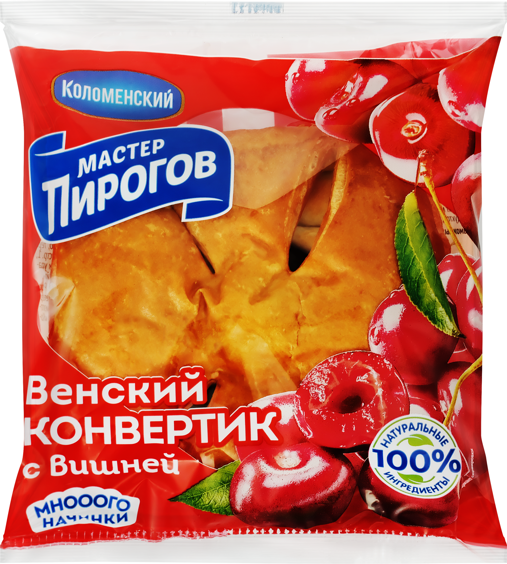 Изображение товара Конвертик слоеный МАСТЕР ПИРОГОВ с вишней, высший сорт, 70г Изображение товара Конвертик слоеный МАСТЕР ПИРОГОВ с вишней, высший сорт, 70г