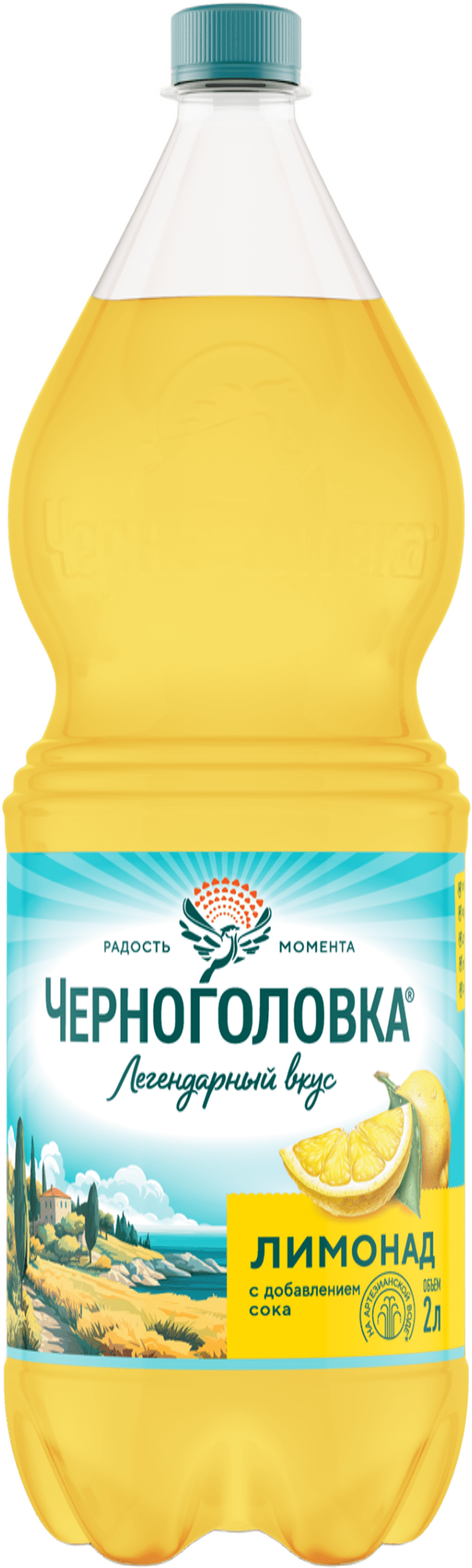 Изображение товара Напиток ЧЕРНОГОЛОВКА Лимонад Оригинальный сильногазированный, 2л
