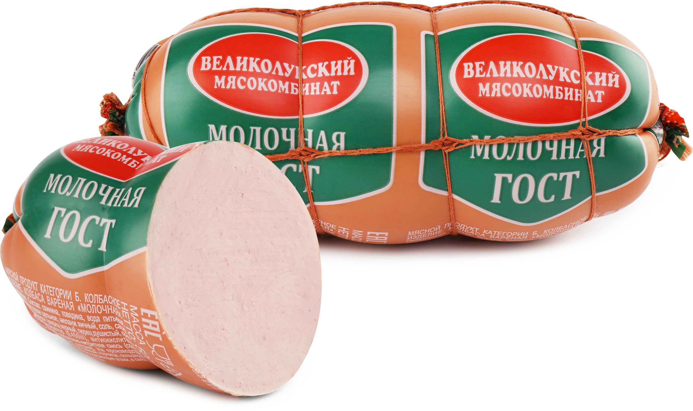 Изображение товара Колбаса вареная МК ВЕЛИКОЛУКСКИЙ Молочная ГОСТ, натуральный деликатес Изображение товара Колбаса вареная МК ВЕЛИКОЛУКСКИЙ Молочная ГОСТ, натуральный деликатес