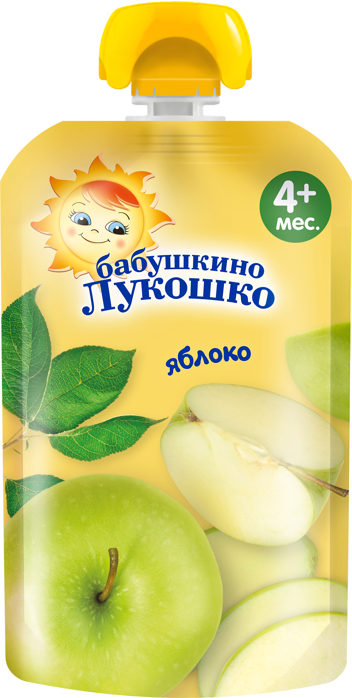 Изображение товара Пюре фруктовое БАБУШКИНО ЛУКОШКО Яблоко 90г для детей от 4 месяцев
