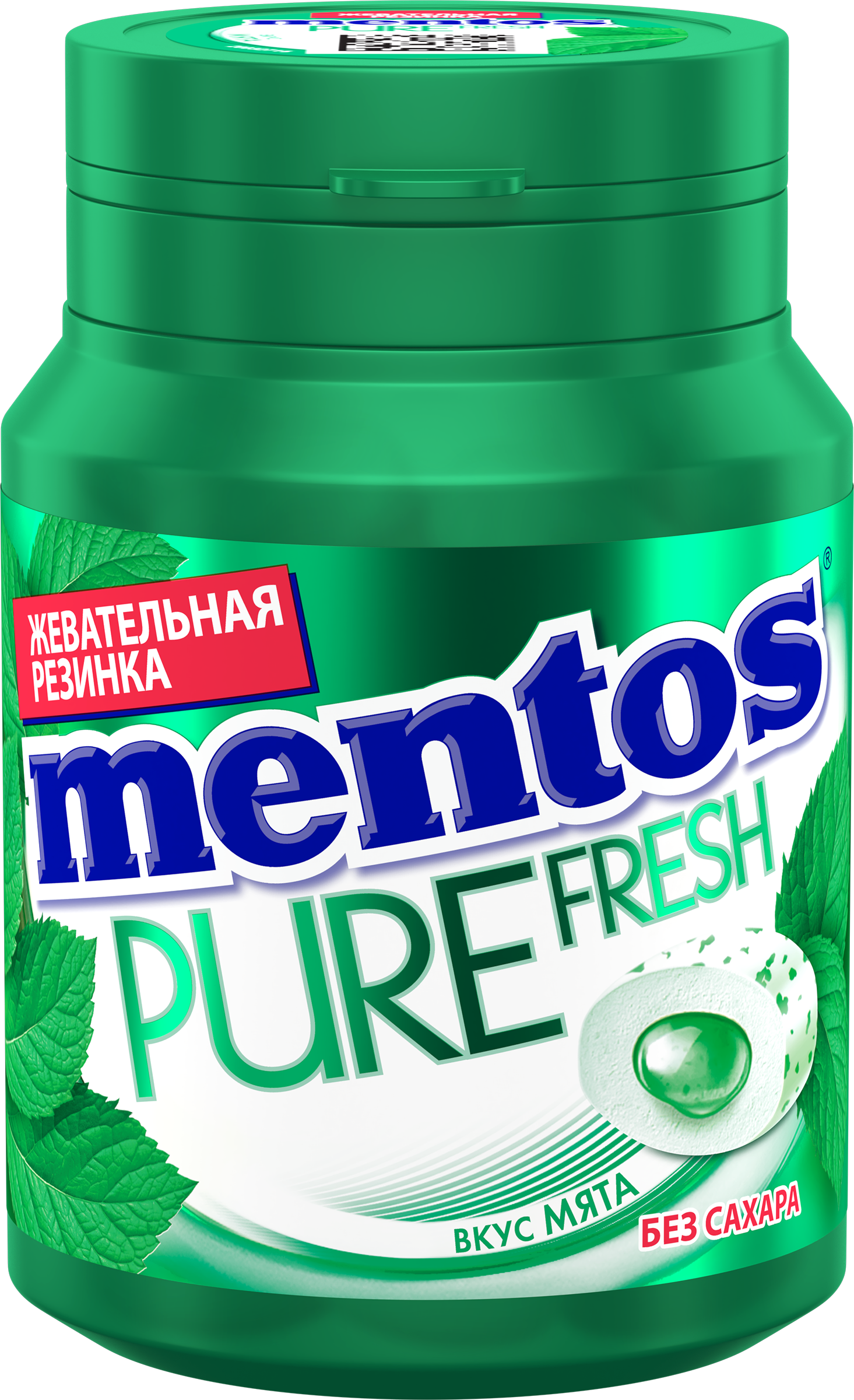 Изображение товара Жевательная резинка MENTOS Pure white с мятой и экстрактом белого чая, 54г Изображение товара Жевательная резинка MENTOS Pure white с мятой и экстрактом белого чая, 54г