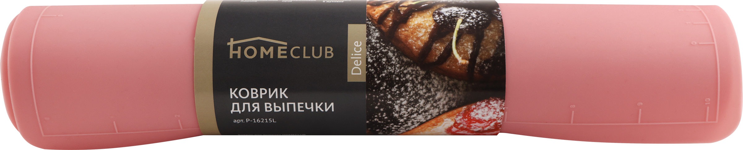 Изображение товара Коврик для выпечки HOMECLUB Delice 38x28см, силикон, в ассортименте Арт. P-16215L