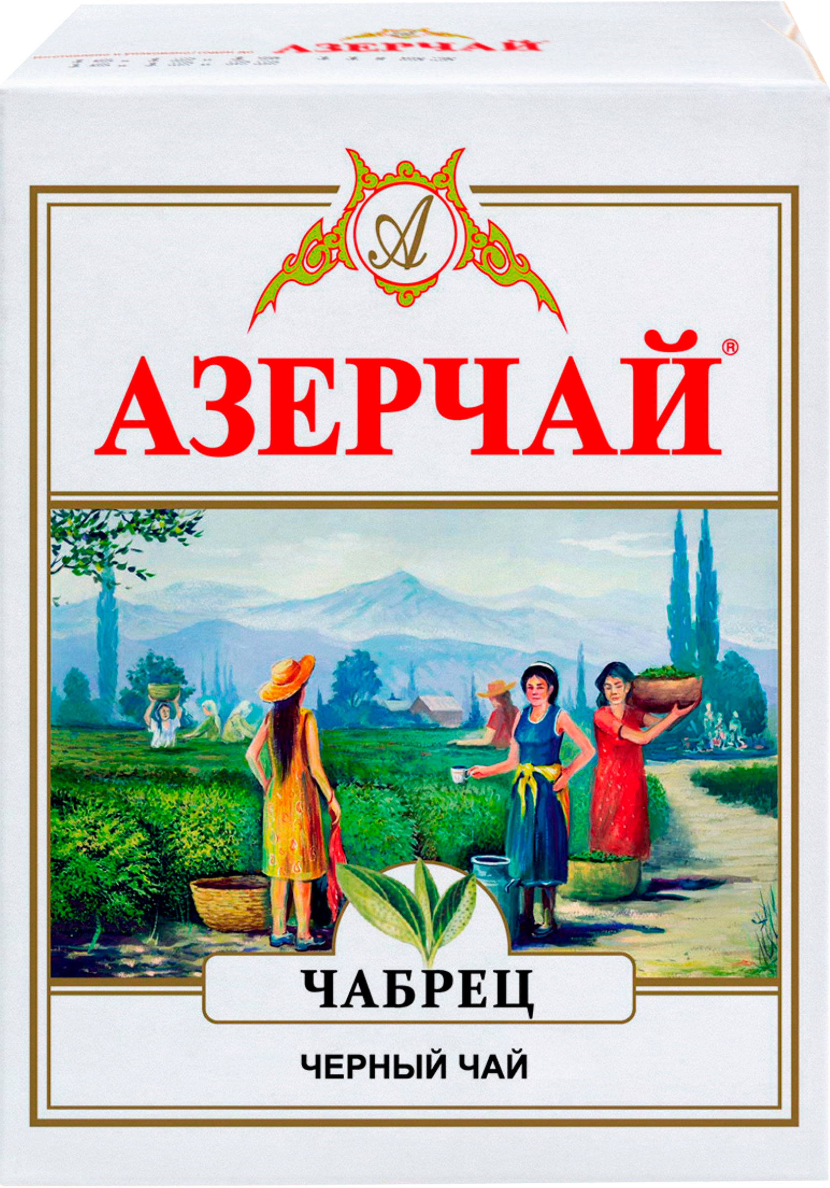 Изображение товара Черный листовой чай АЗЕРЧАЙ с чабрецом 100г натуральный вкус Изображение товара Черный листовой чай АЗЕРЧАЙ с чабрецом 100г натуральный вкус