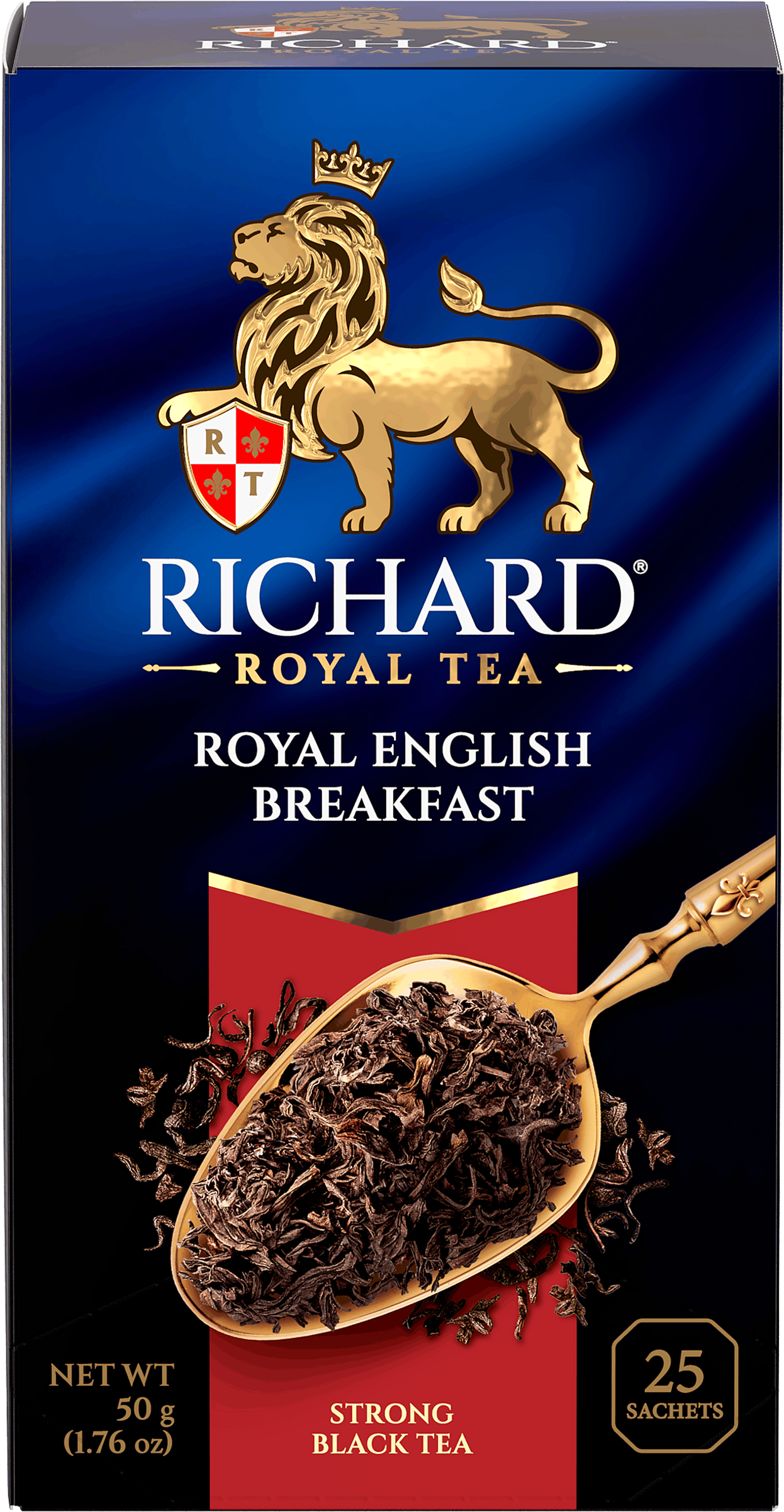 Изображение товара Черный чай RICHARD Royal English Breakfast байховый 25 пакетов Изображение товара Черный чай RICHARD Royal English Breakfast байховый 25 пакетов