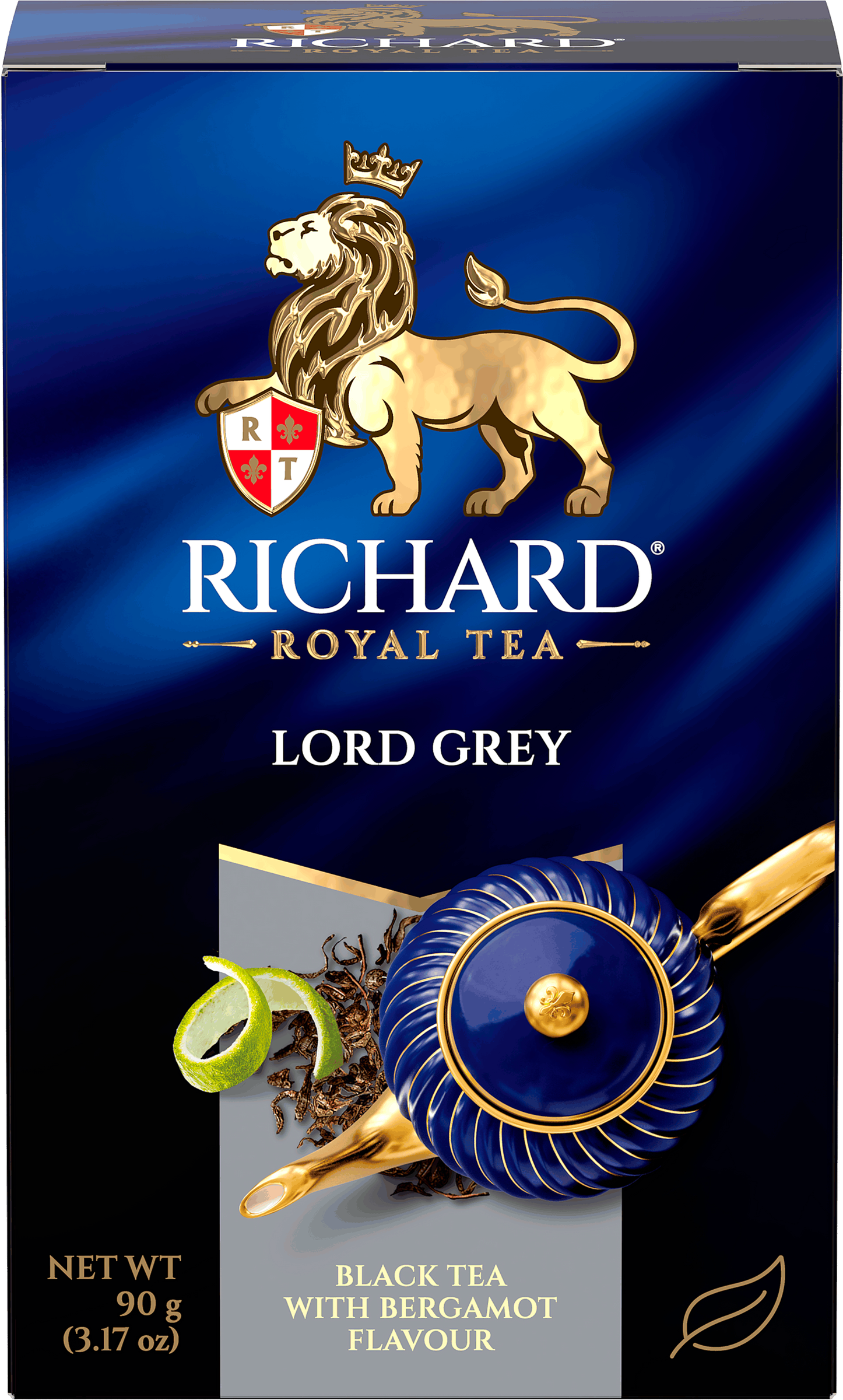 Изображение товара Черный листовой чай RICHARD Lord Grey с бергамотом и лимоном, 90 г