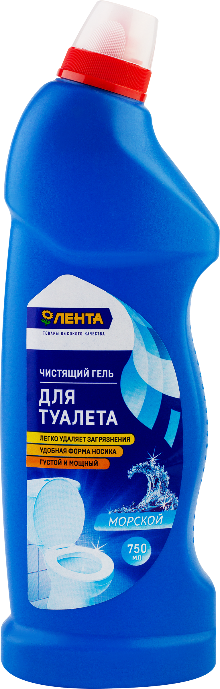Изображение товара Гель для чистки туалета ЛЕНТА Морской, 750мл