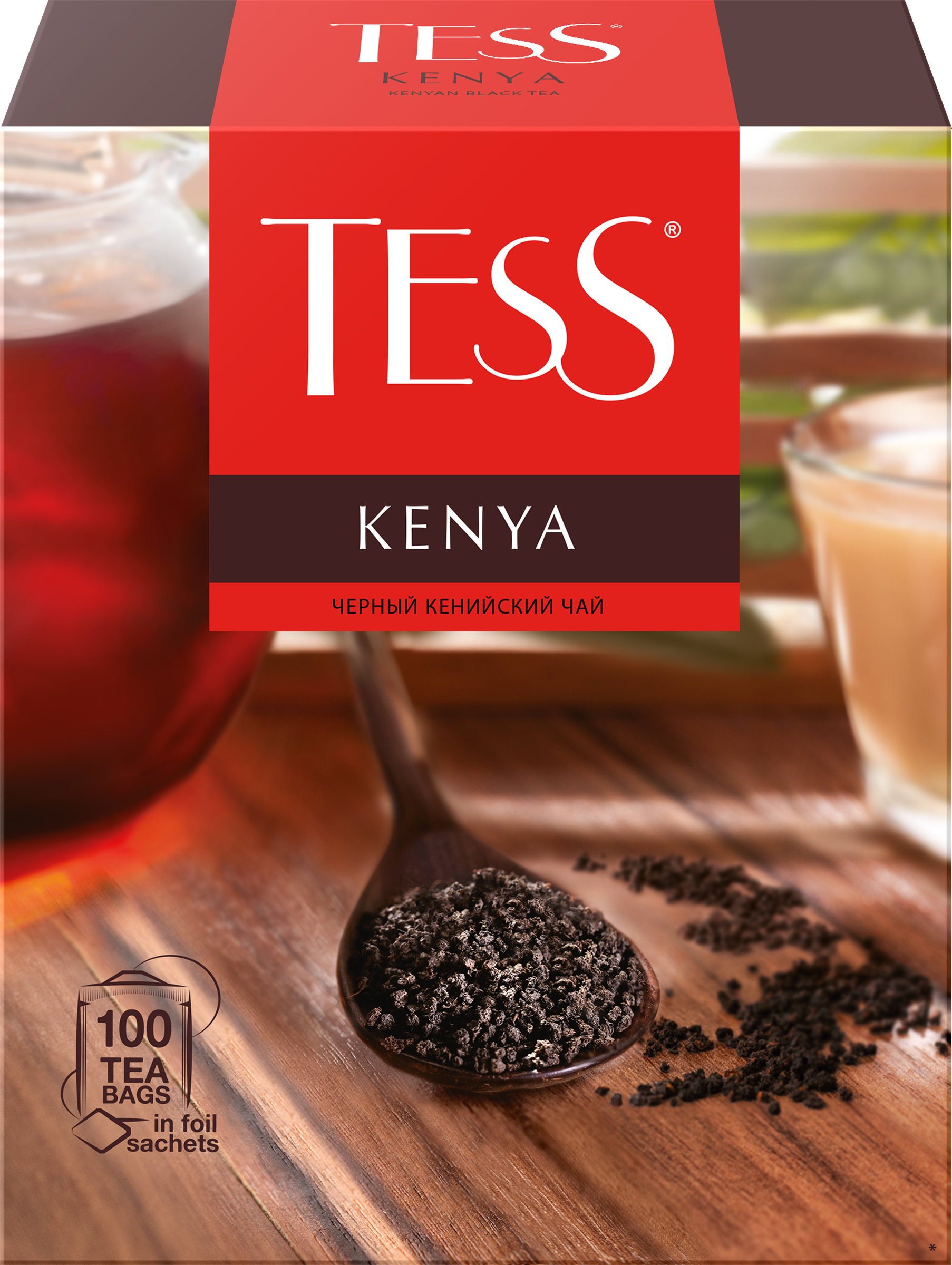 Изображение товара Черный байховый чай TESS Kenya 100пак - насыщенный и ароматный напиток
