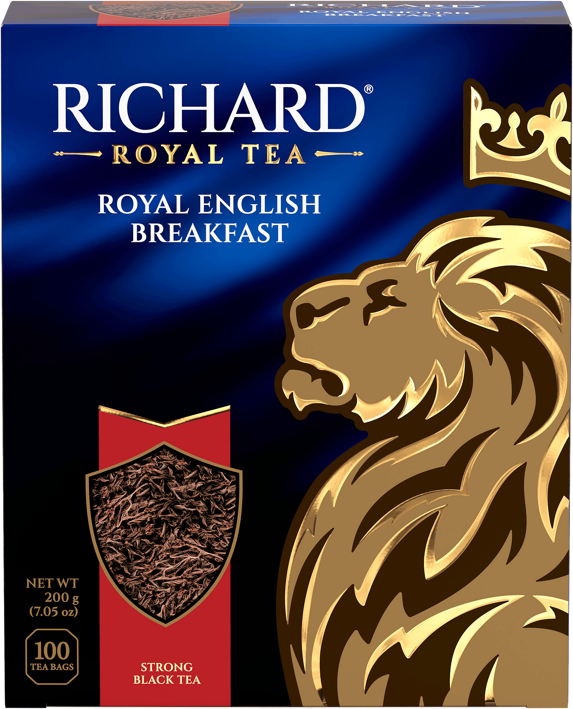 Изображение товара Чай черный RICHARD Royal English Breakfast байховый, 100 пакетов