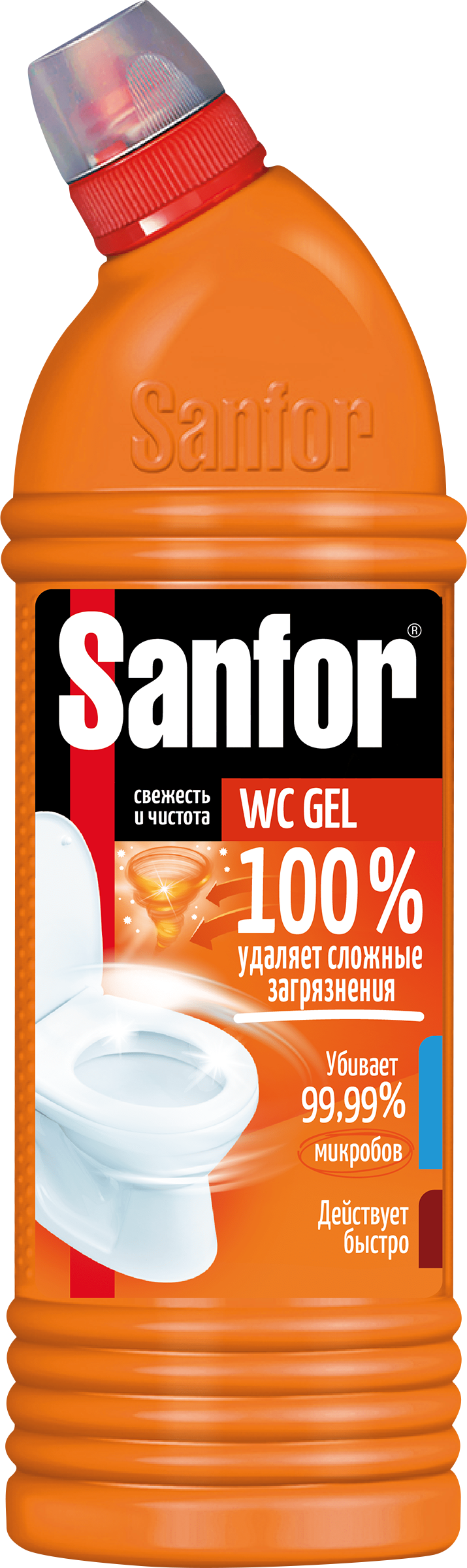 Изображение товара Средство для чистки туалета SANFOR Wc Gel Super Power 1л Изображение товара Средство для чистки туалета SANFOR Wc Gel Super Power 1л