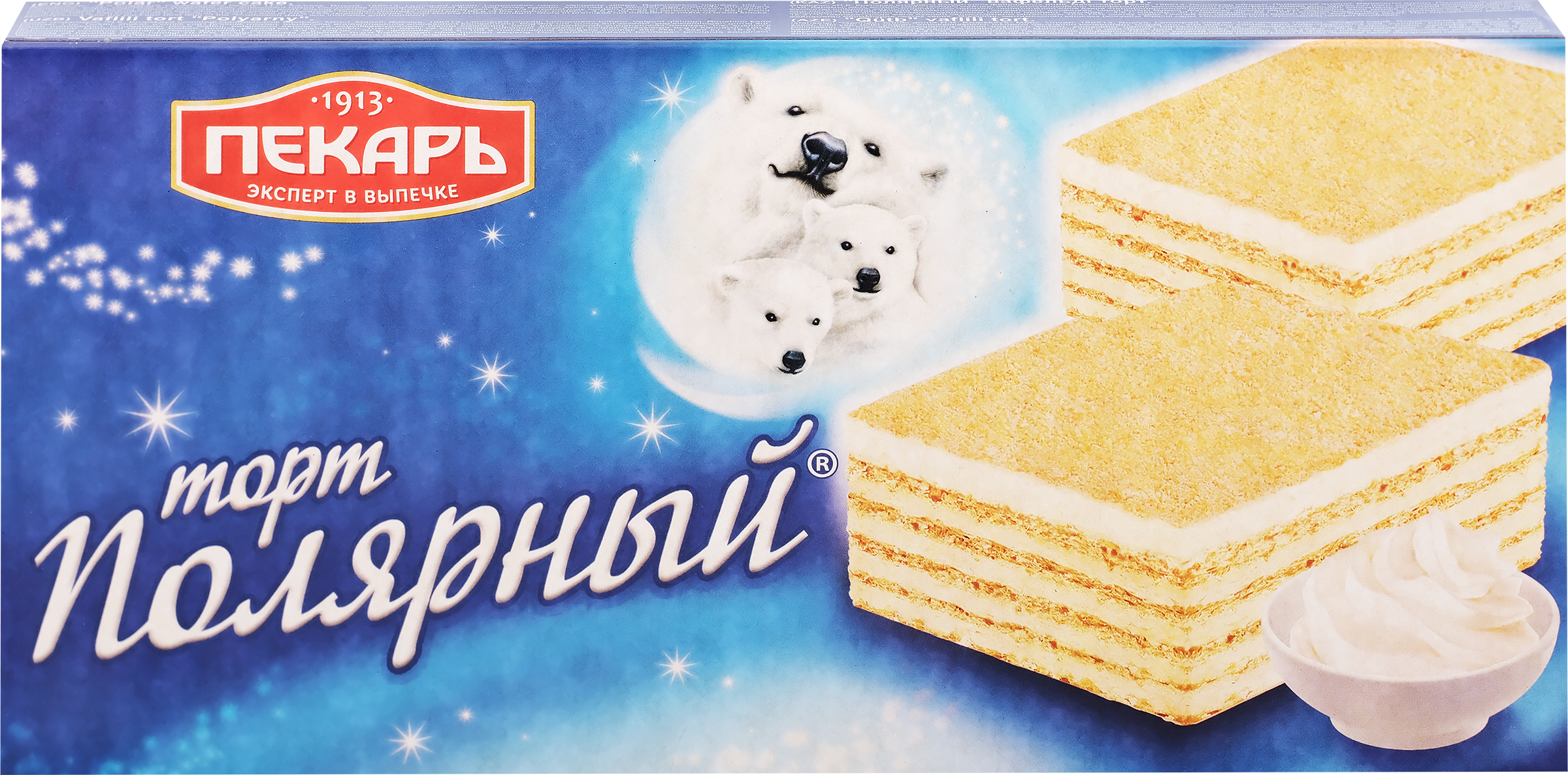 Изображение товара Вафельный торт ПЕКАРЬ Полярный 213г шоколадный натуральный ингредиент Изображение товара Вафельный торт ПЕКАРЬ Полярный 213г шоколадный натуральный ингредиент