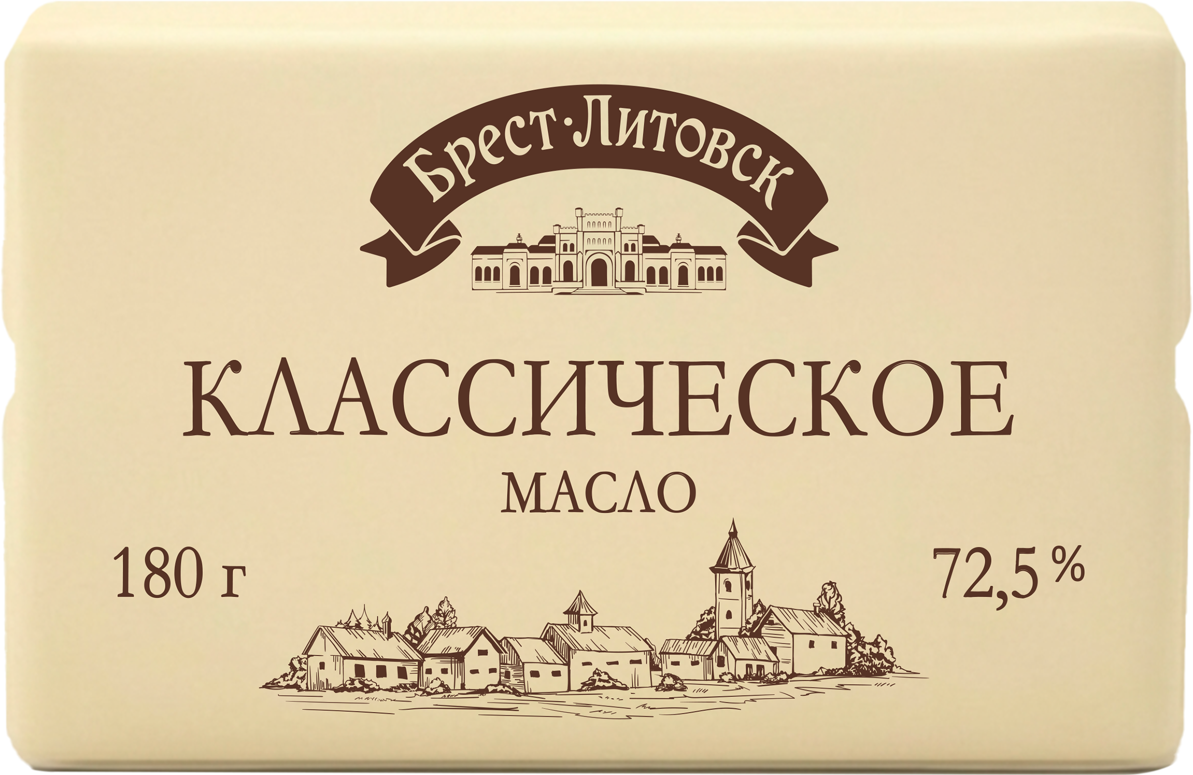Изображение товара Масло сливочное БРЕСТ-ЛИТОВСК несоленое 72,5% 180г Изображение товара Масло сливочное БРЕСТ-ЛИТОВСК несоленое 72,5% 180г