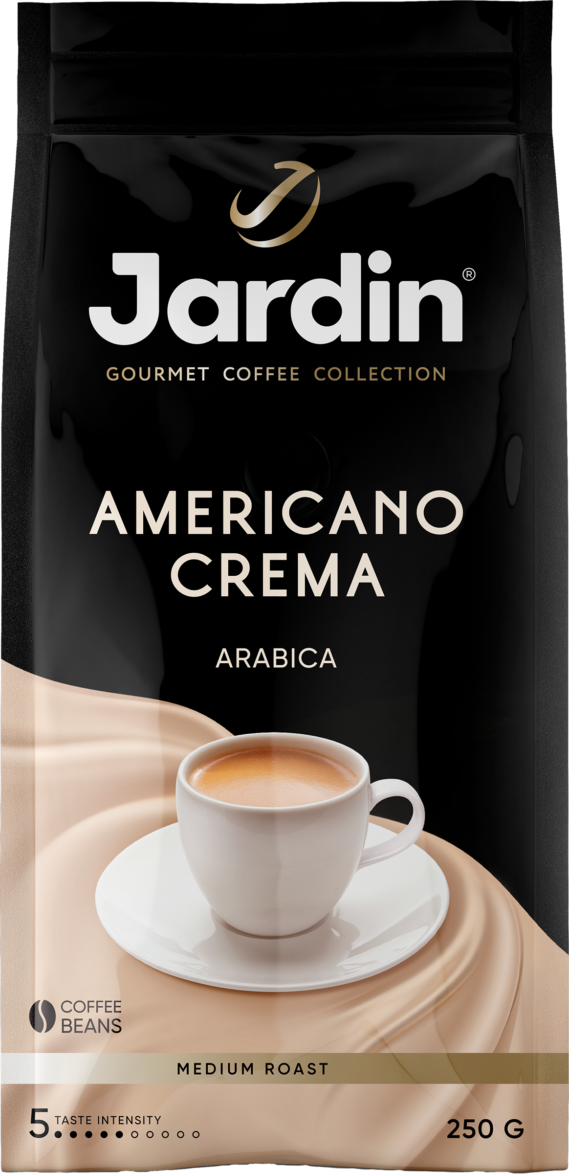 Изображение товара Кофе зерновой JARDIN Americano Crema жареный, 250г Изображение товара Кофе зерновой JARDIN Americano Crema жареный, 250г