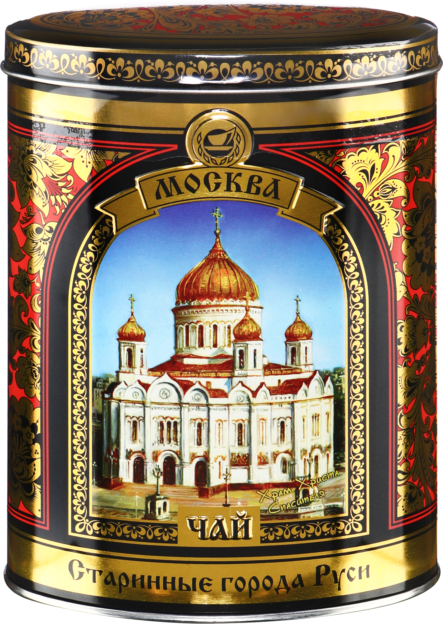 Изображение товара Черный листовой чай в стильной жестяной банке 150г СТАРИННЫЕ ГОРОДА РУСИ