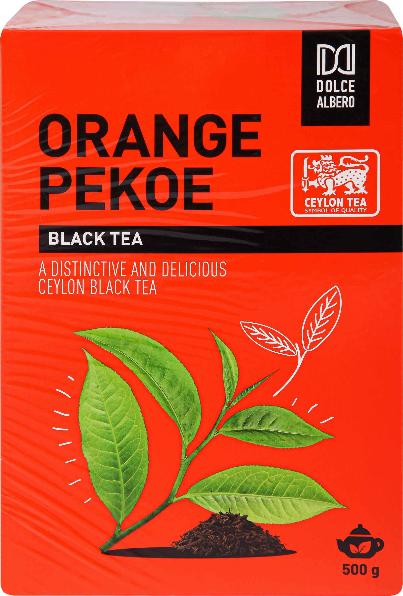 Изображение товара Чай черный DOLCE ALBERO Orange Pekoe, листовой, 500г Изображение товара Чай черный DOLCE ALBERO Orange Pekoe, листовой, 500г